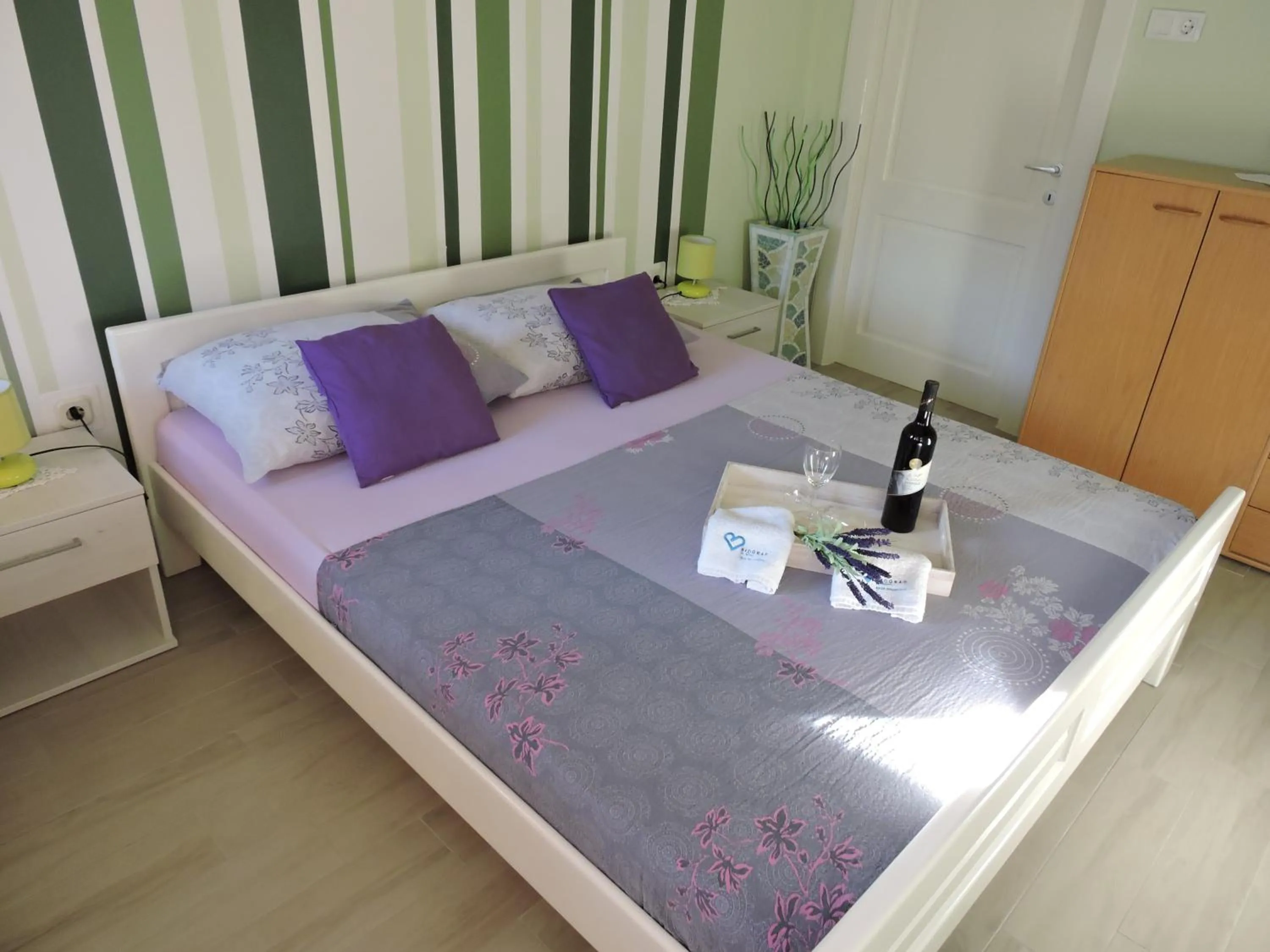 Bedroom, Bed in Apartments Perla