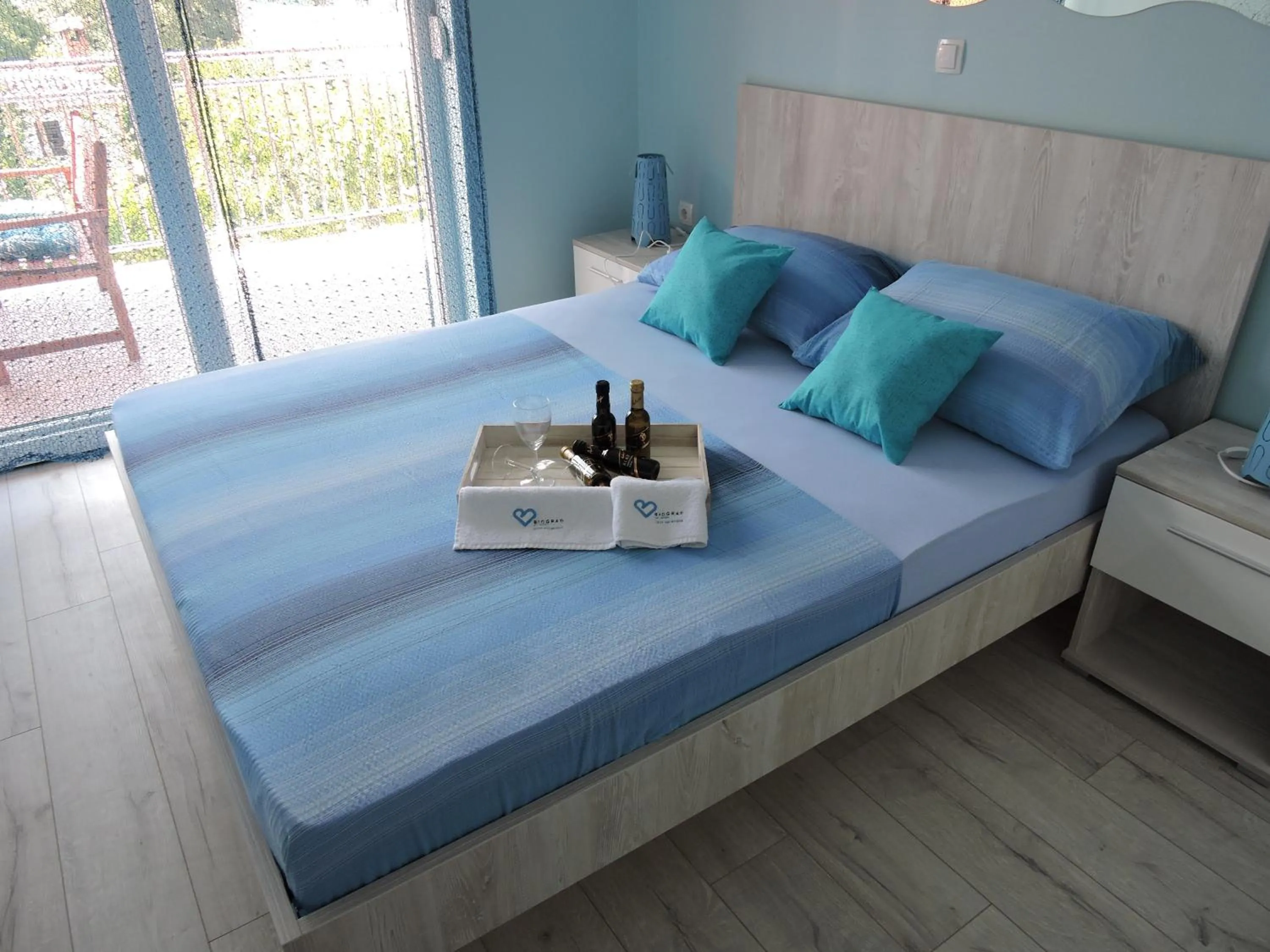 Bedroom, Bed in Apartments Perla