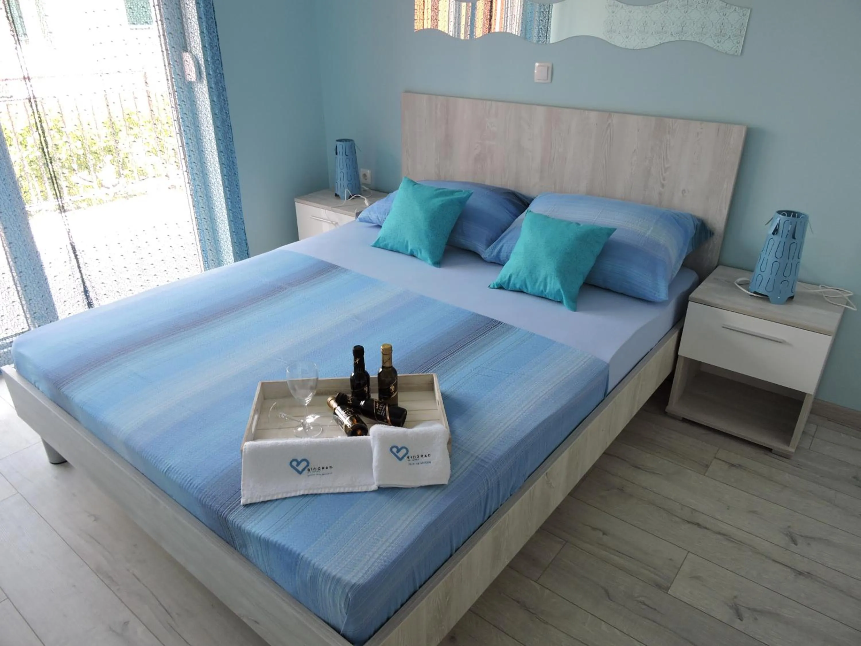 Bedroom, Bed in Apartments Perla