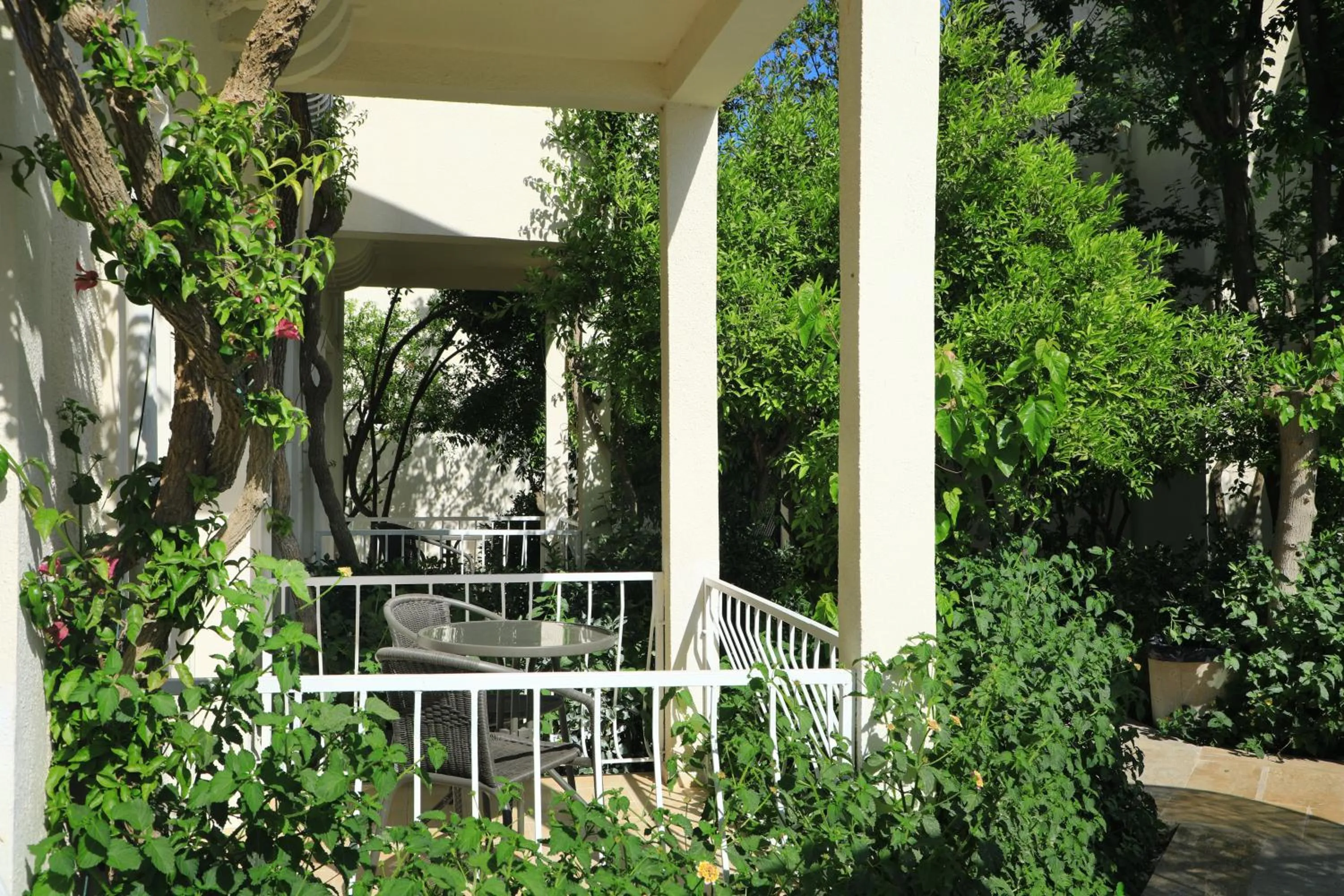 Garden in Summer Garden Suites Beach Hotel