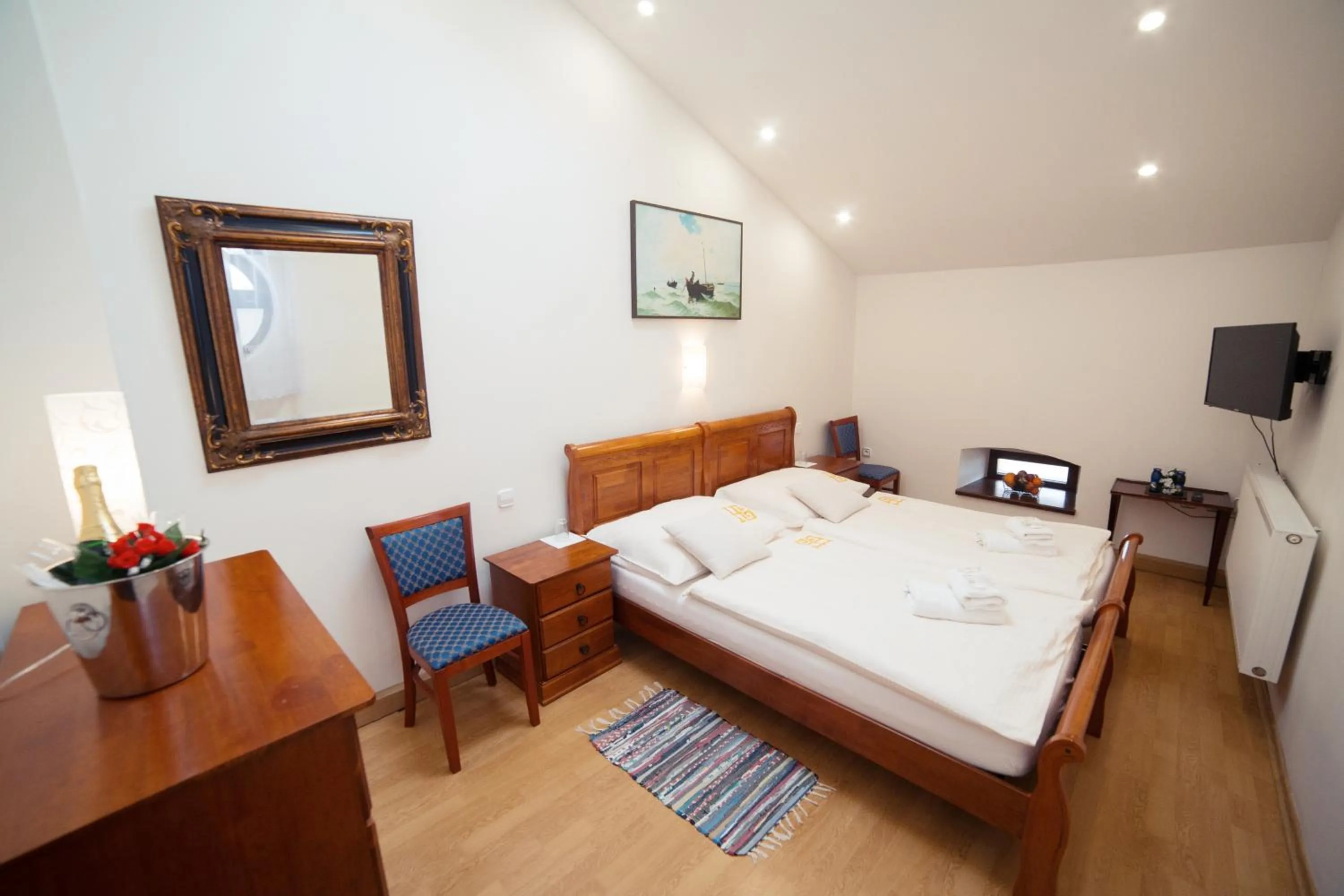 Decorative detail, Bed in Hotel Bristol