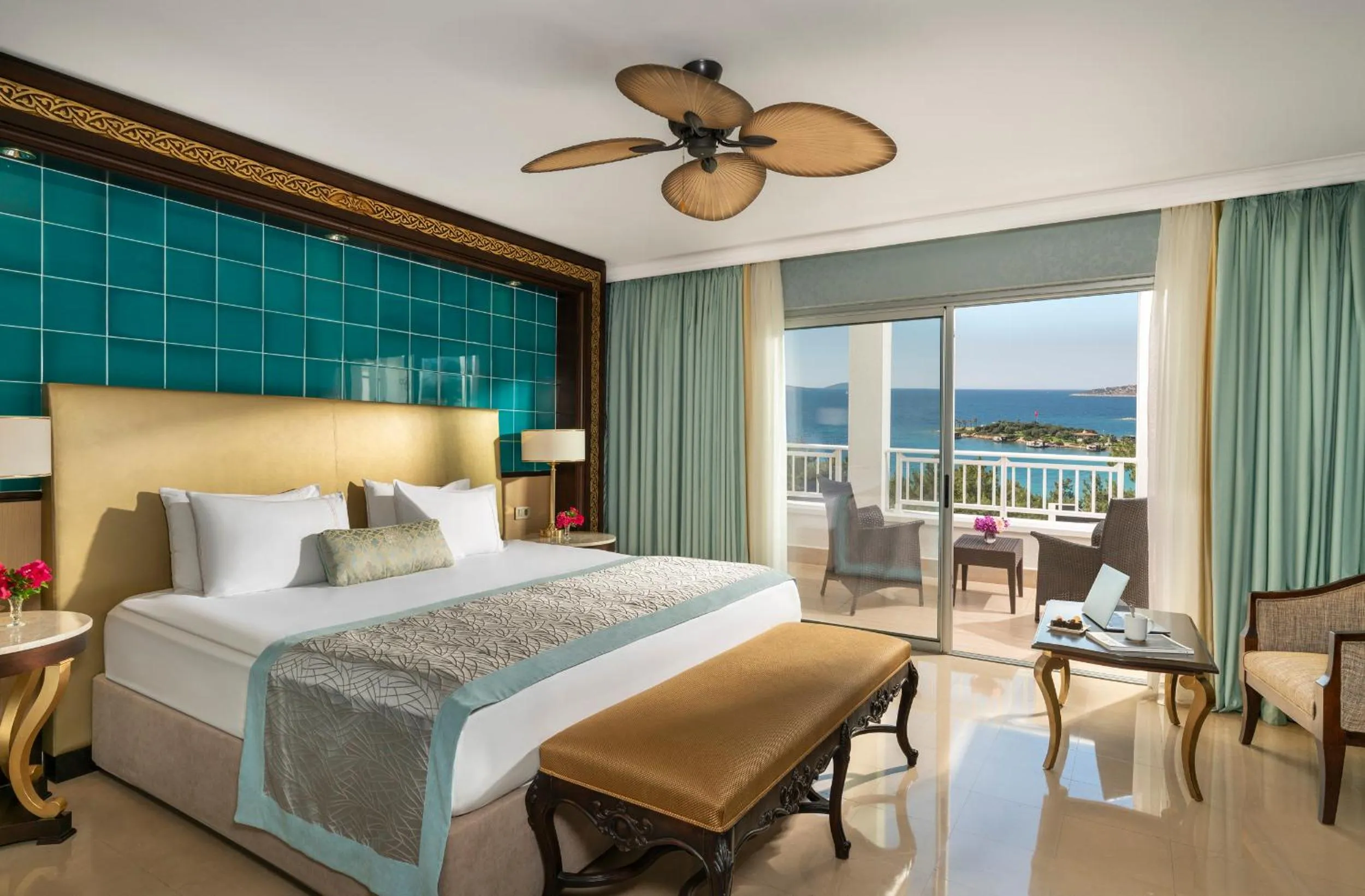Bed in Rixos Premium Bodrum