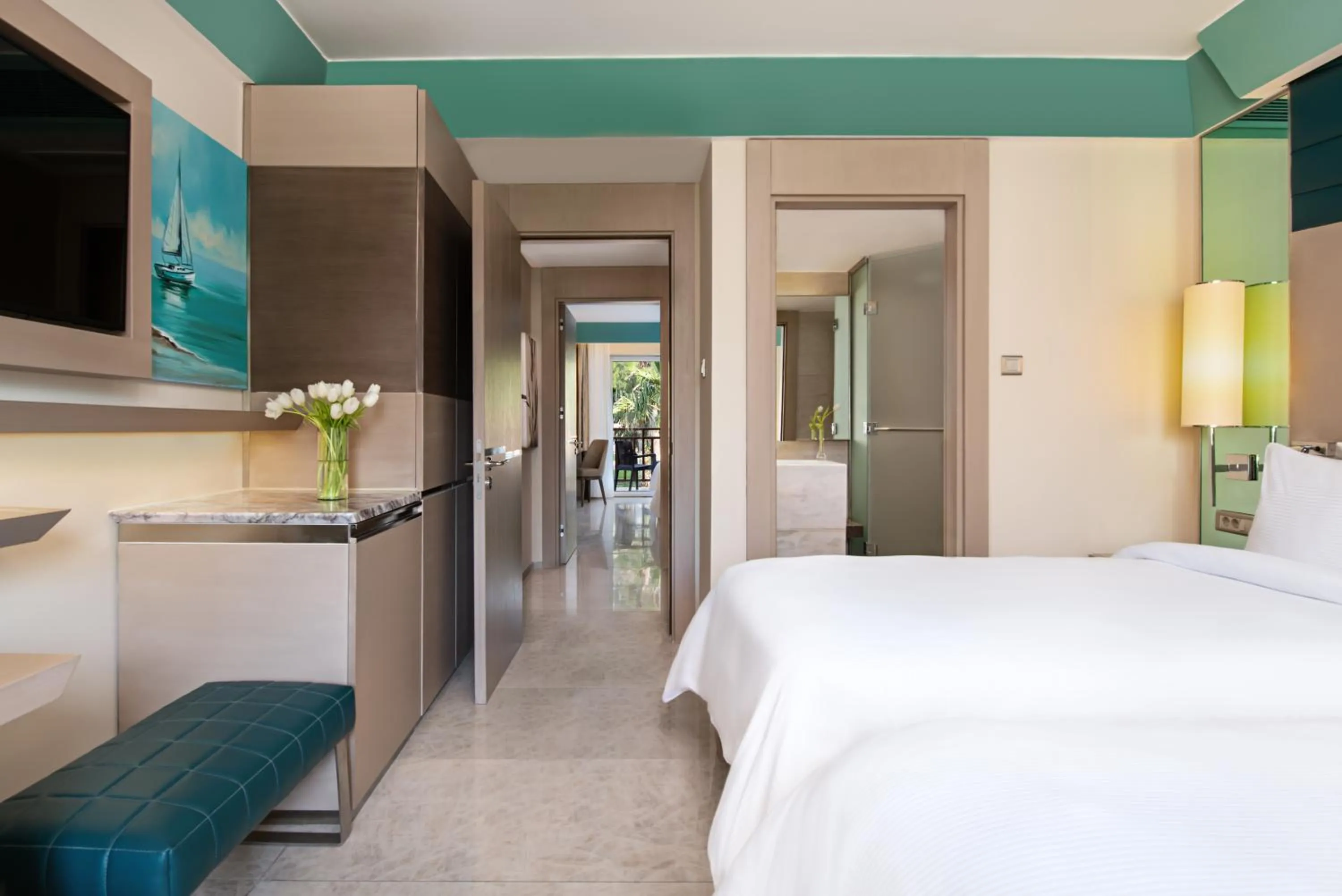 Bed in Rixos Premium Tekirova - The Land of Legends Access