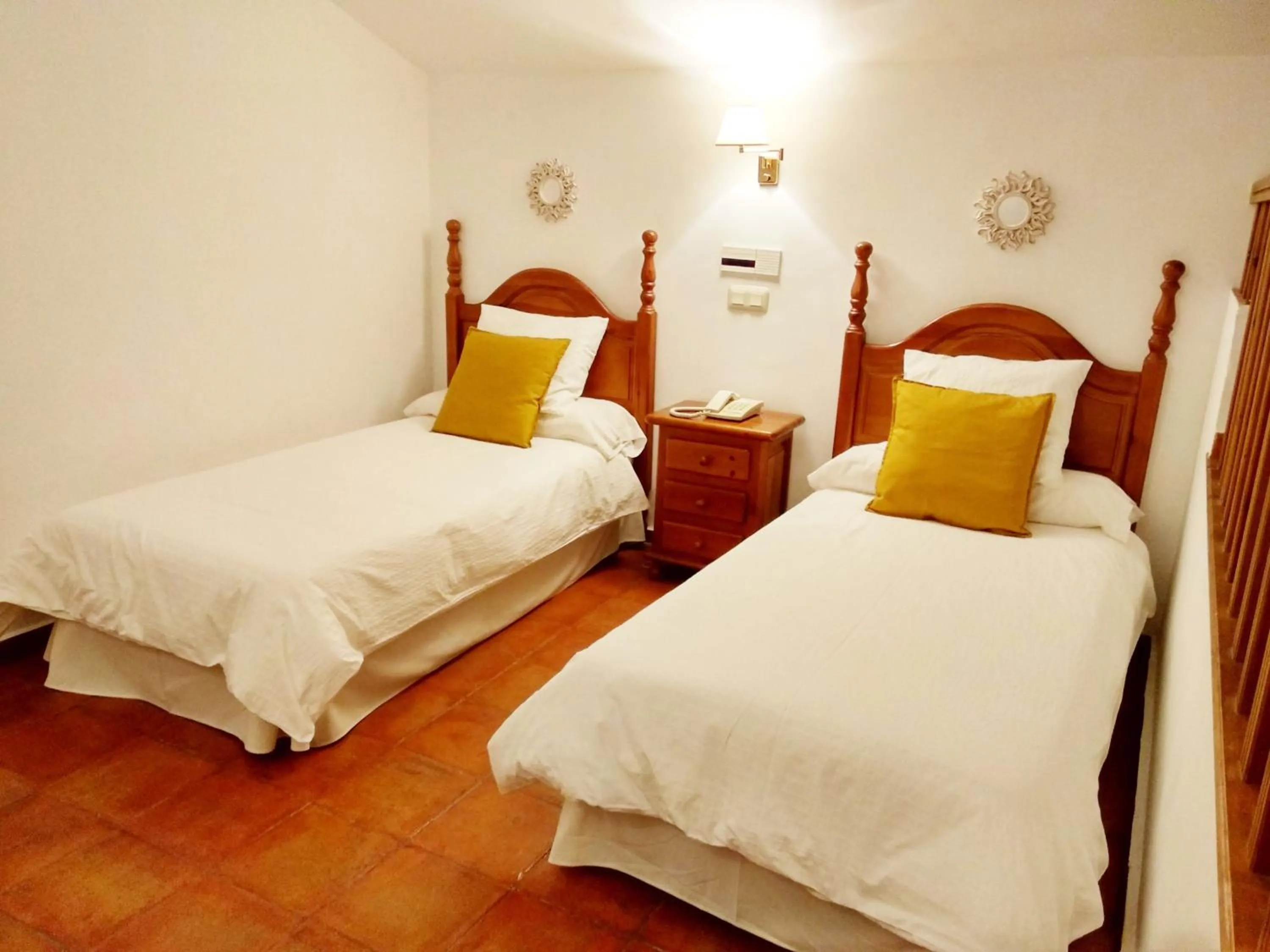 Bed in Hotel Palacio Buenavista