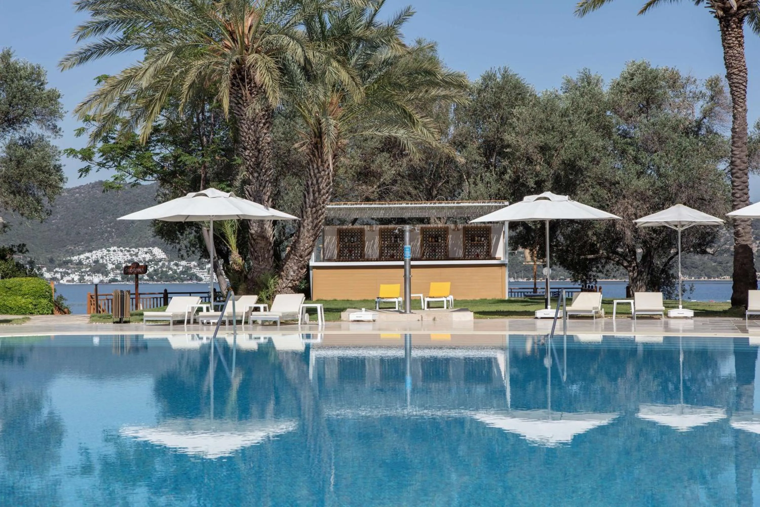 Pool view in DoubleTree by Hilton Bodrum Isil Club Ultra All-Inclusive Resort