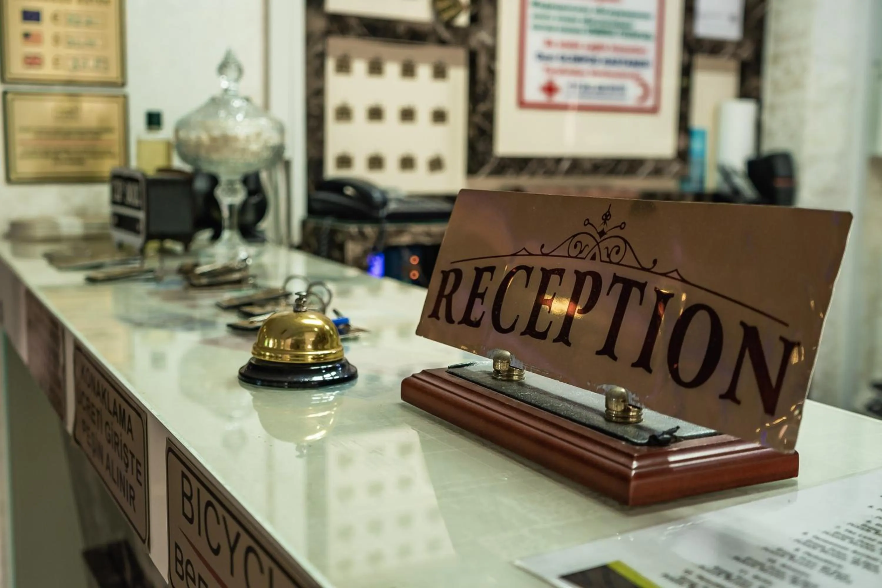 Lobby or reception in Behram Hotel