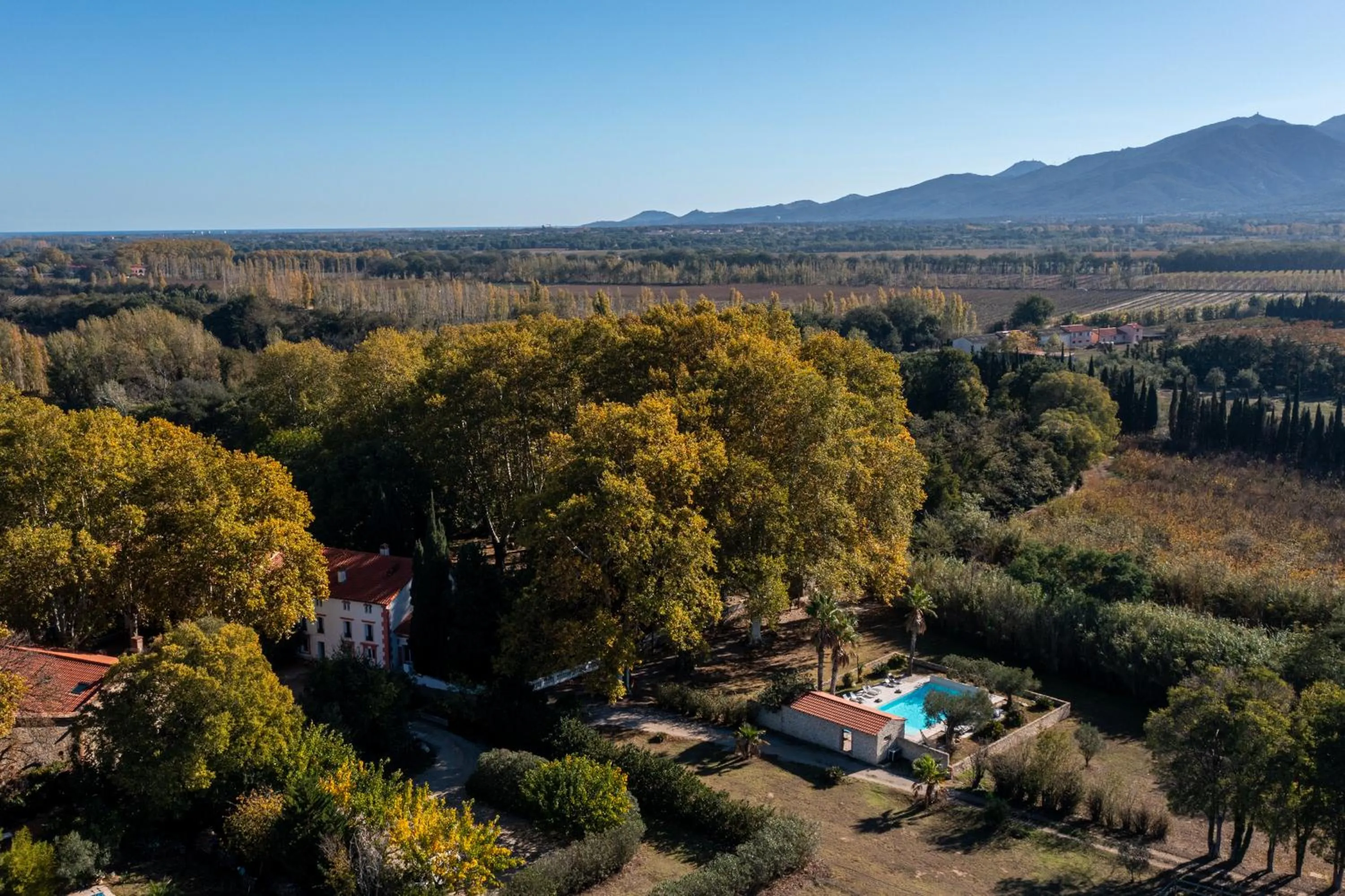 Bird's eye view in Chambres d hôtes du Castell de Blés