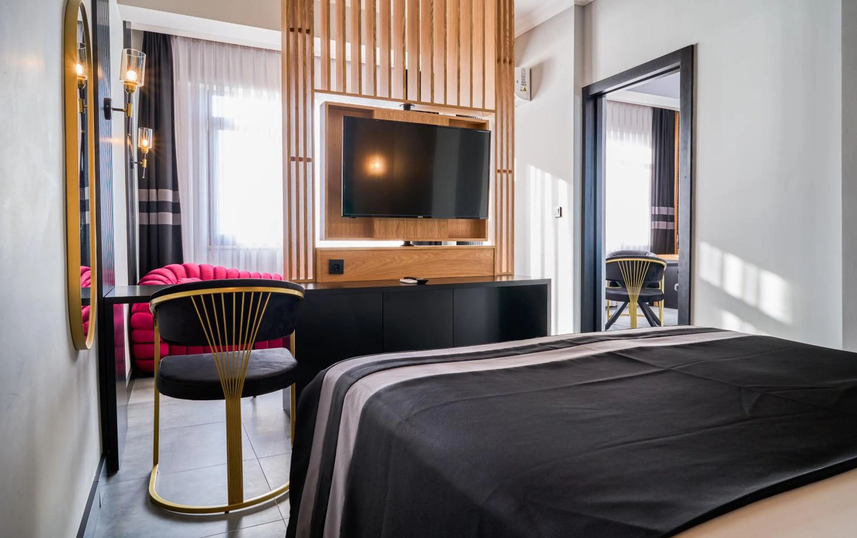 Bedroom, Bed in Buyuk Truva Hotel