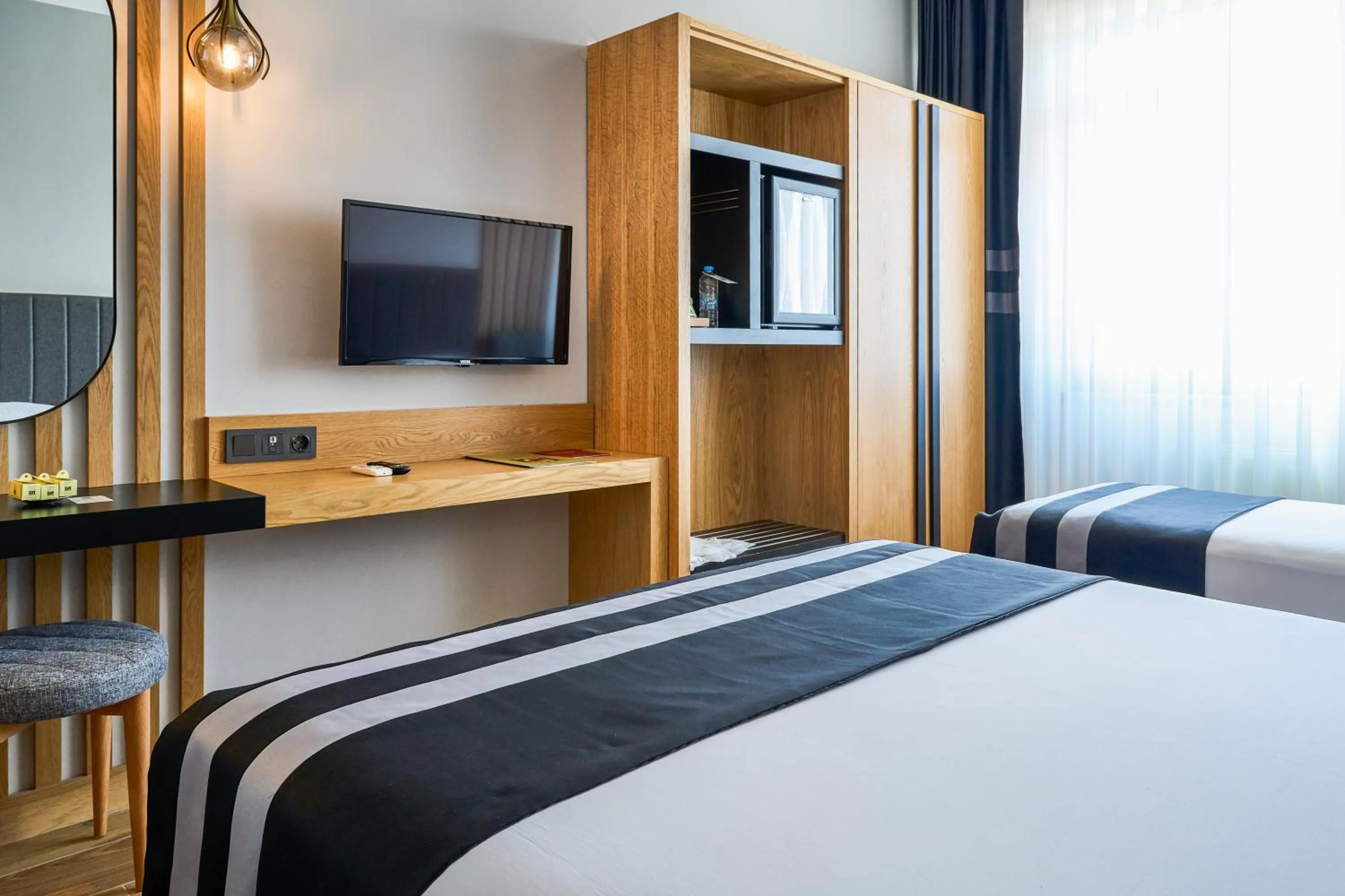 Bed in Buyuk Truva Hotel