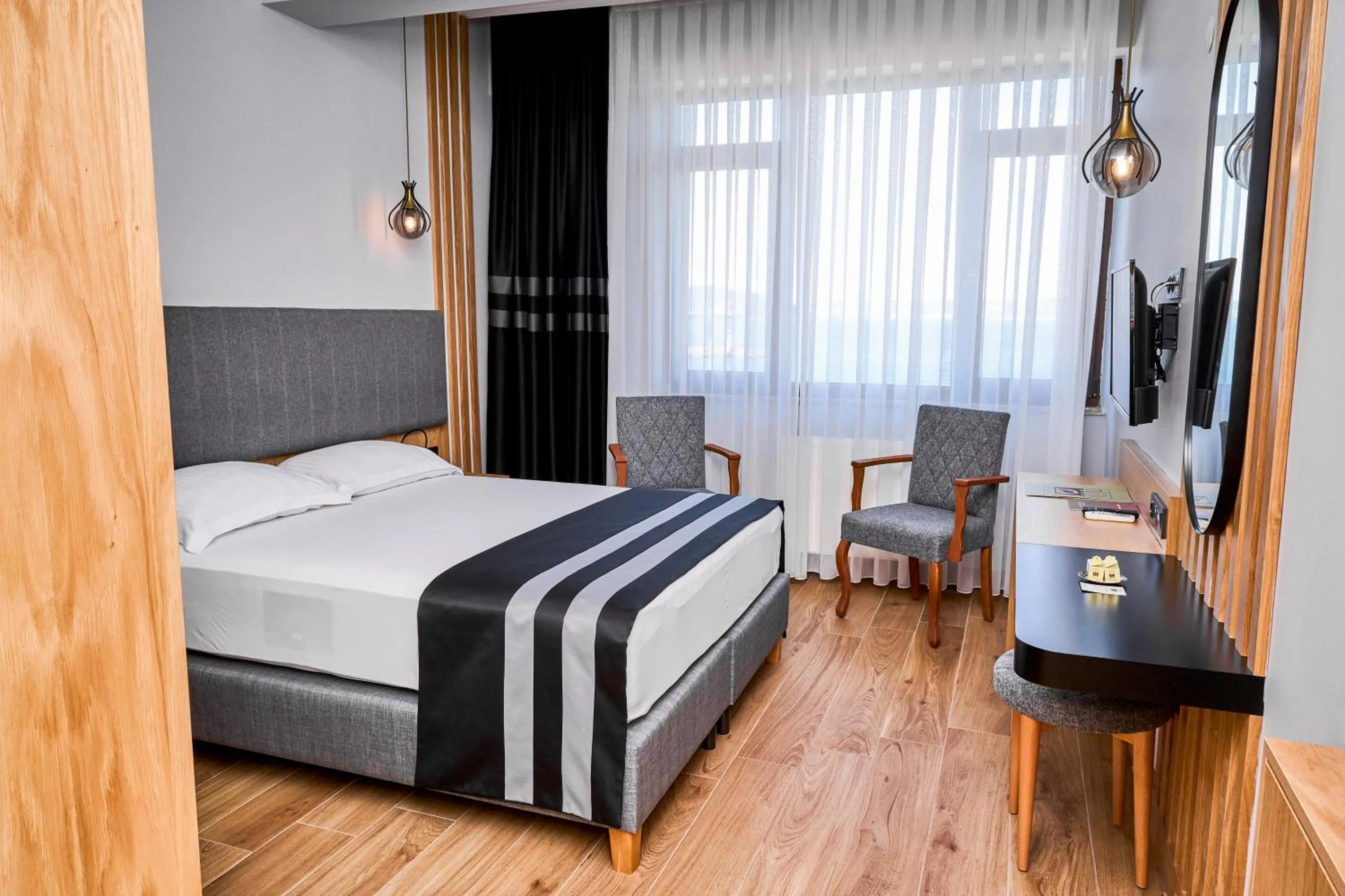 Bed in Buyuk Truva Hotel