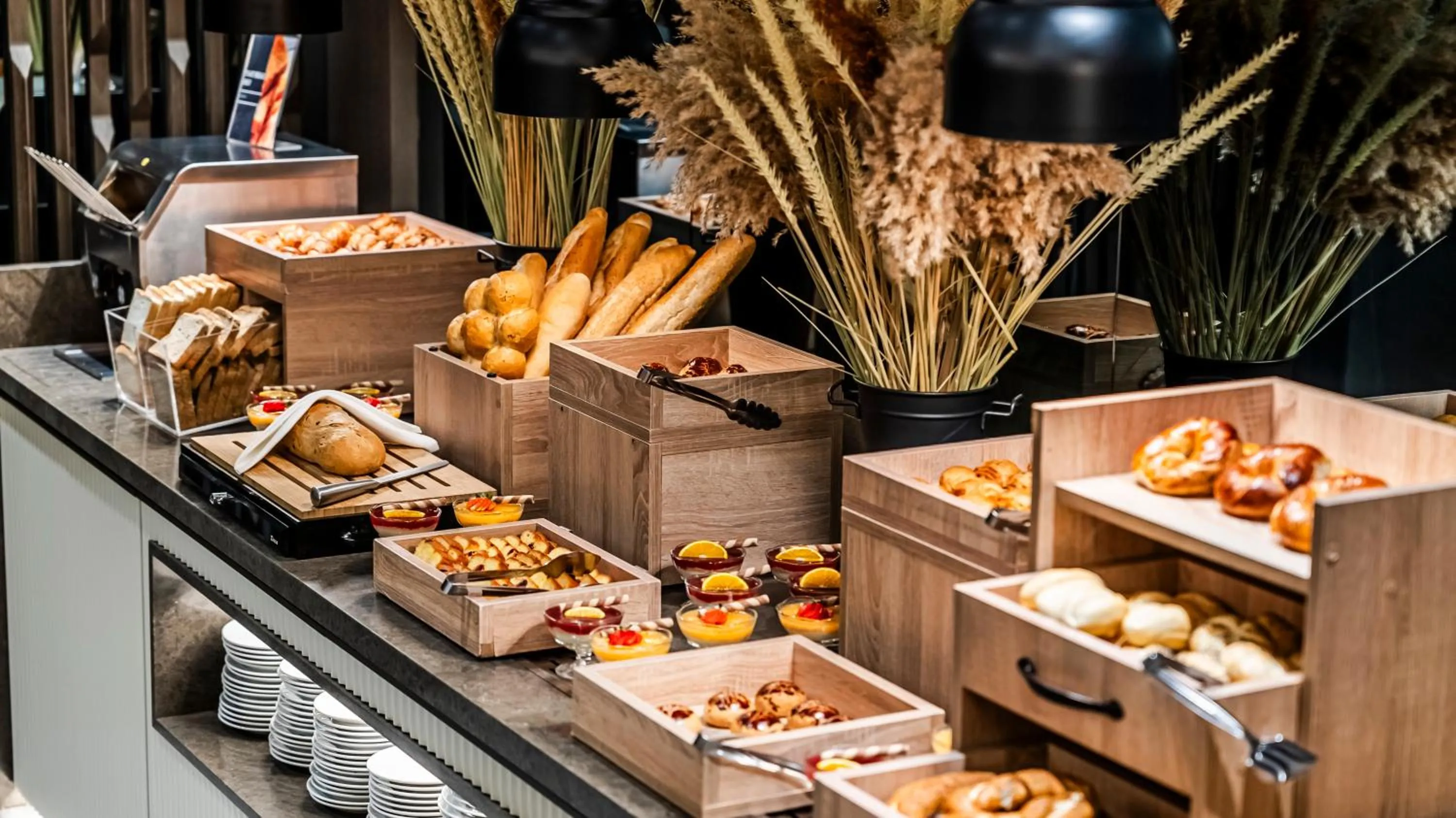 Buffet breakfast in Lamartine Hotel