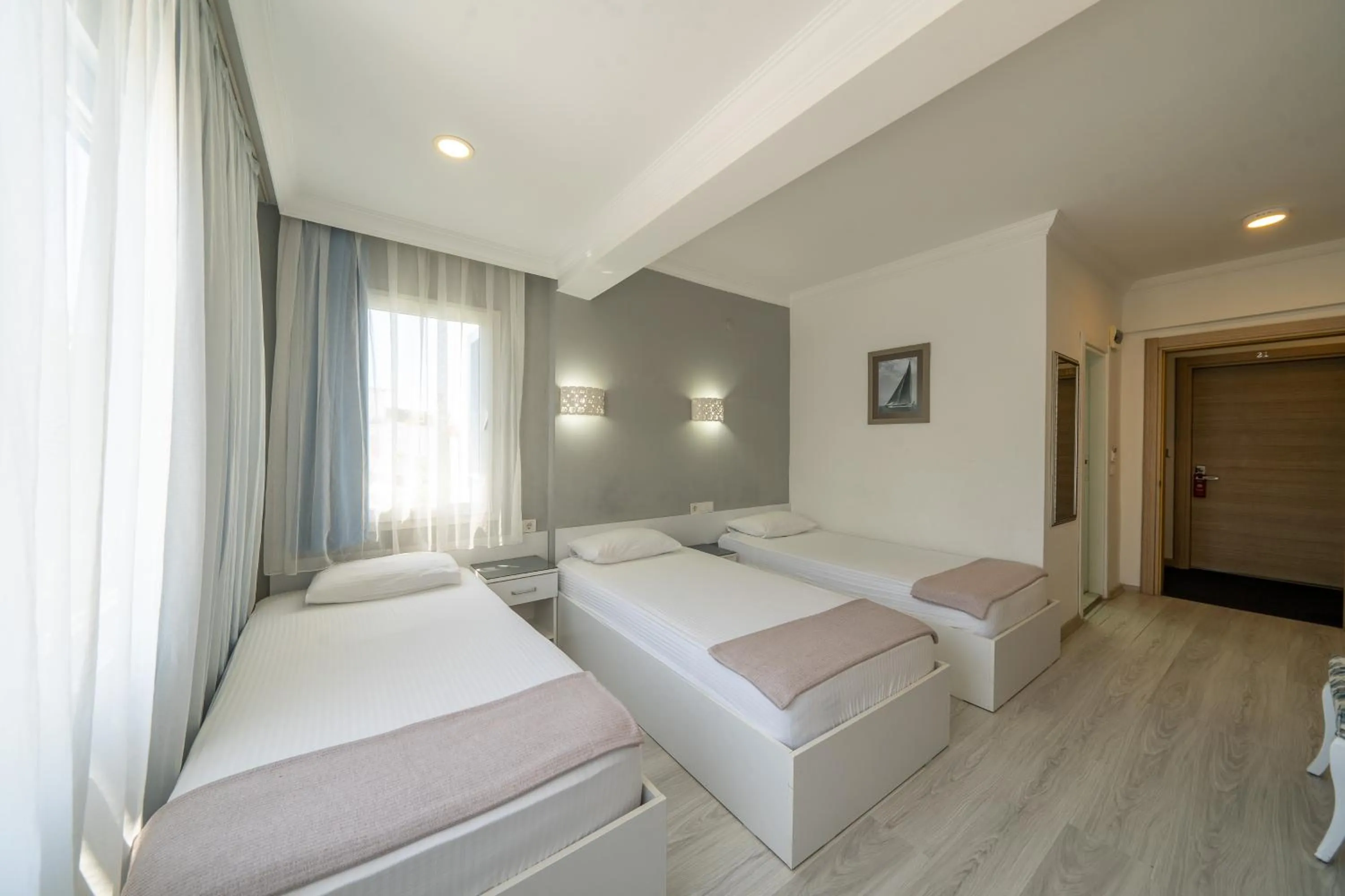 Bed in Artunc Hotel Bodrum