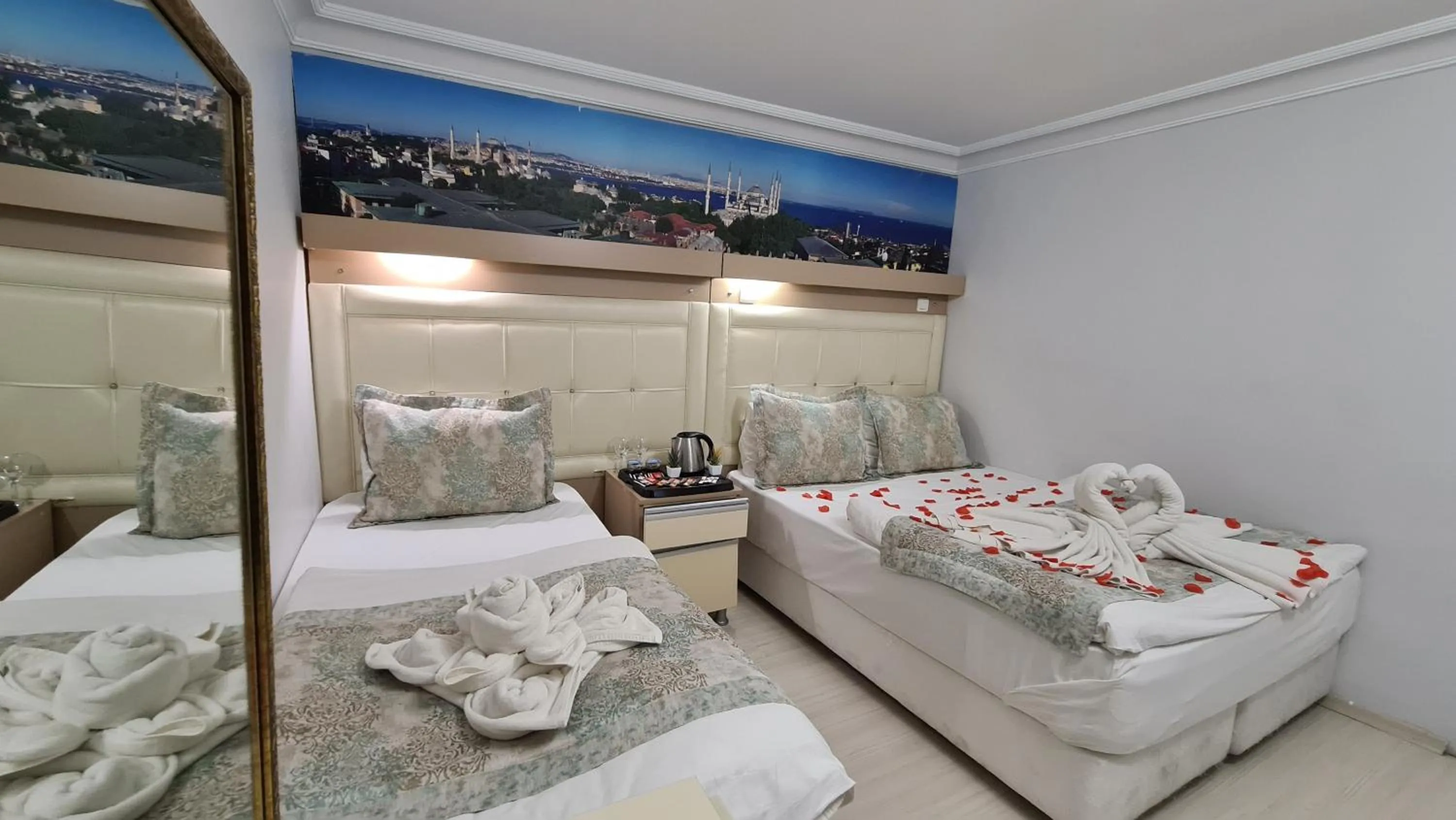 Bed in Oceans 7 Hotel