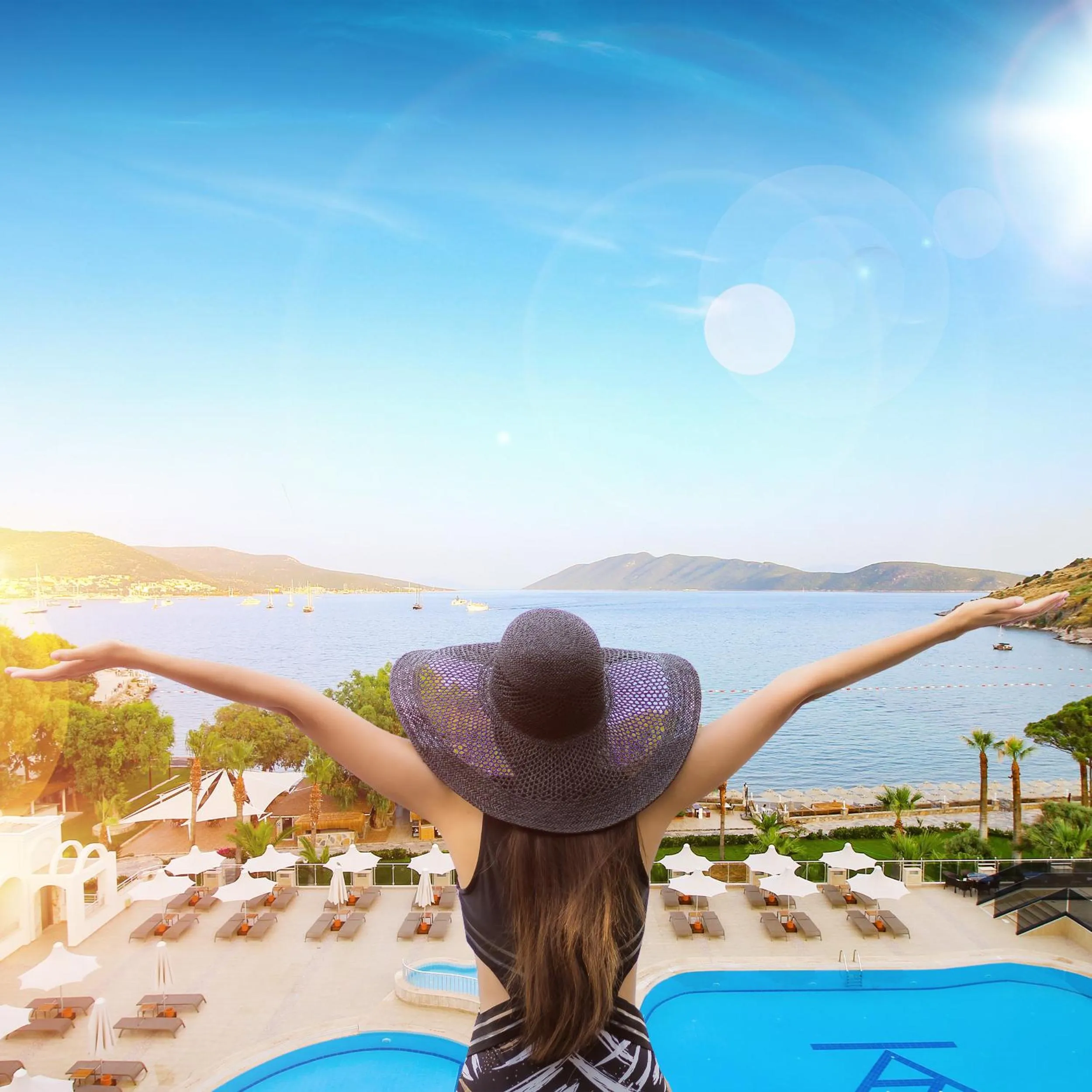 Balcony/Terrace in Azka Hotel