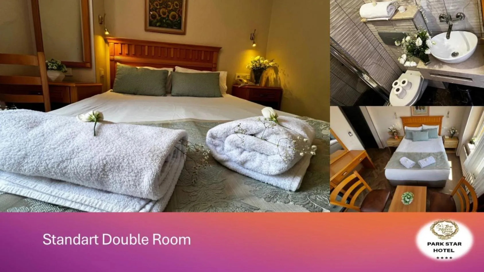 Bathroom, Bed in Park Star Hotel Taksim