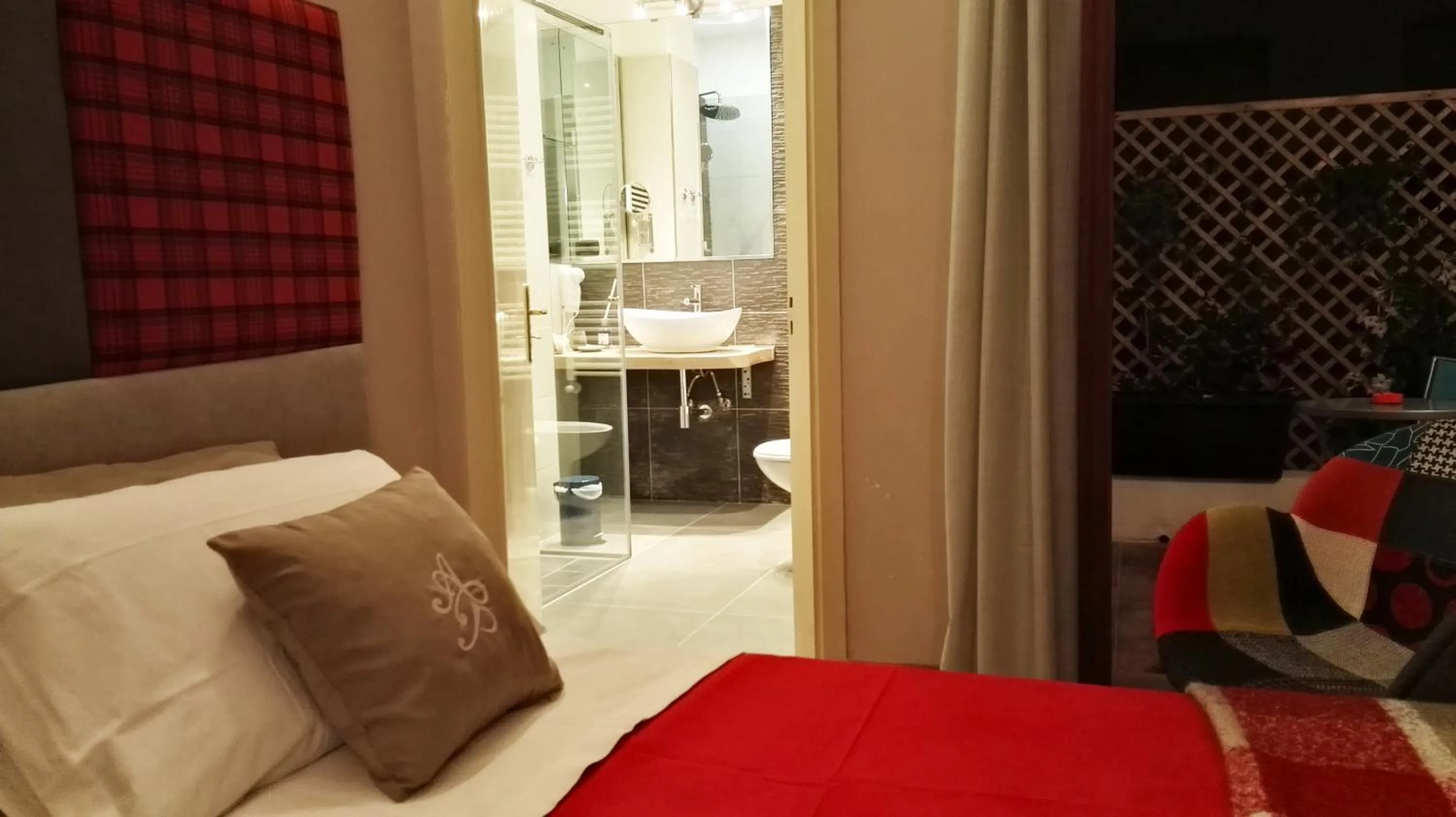 Bathroom, Bed in Attico Barocco