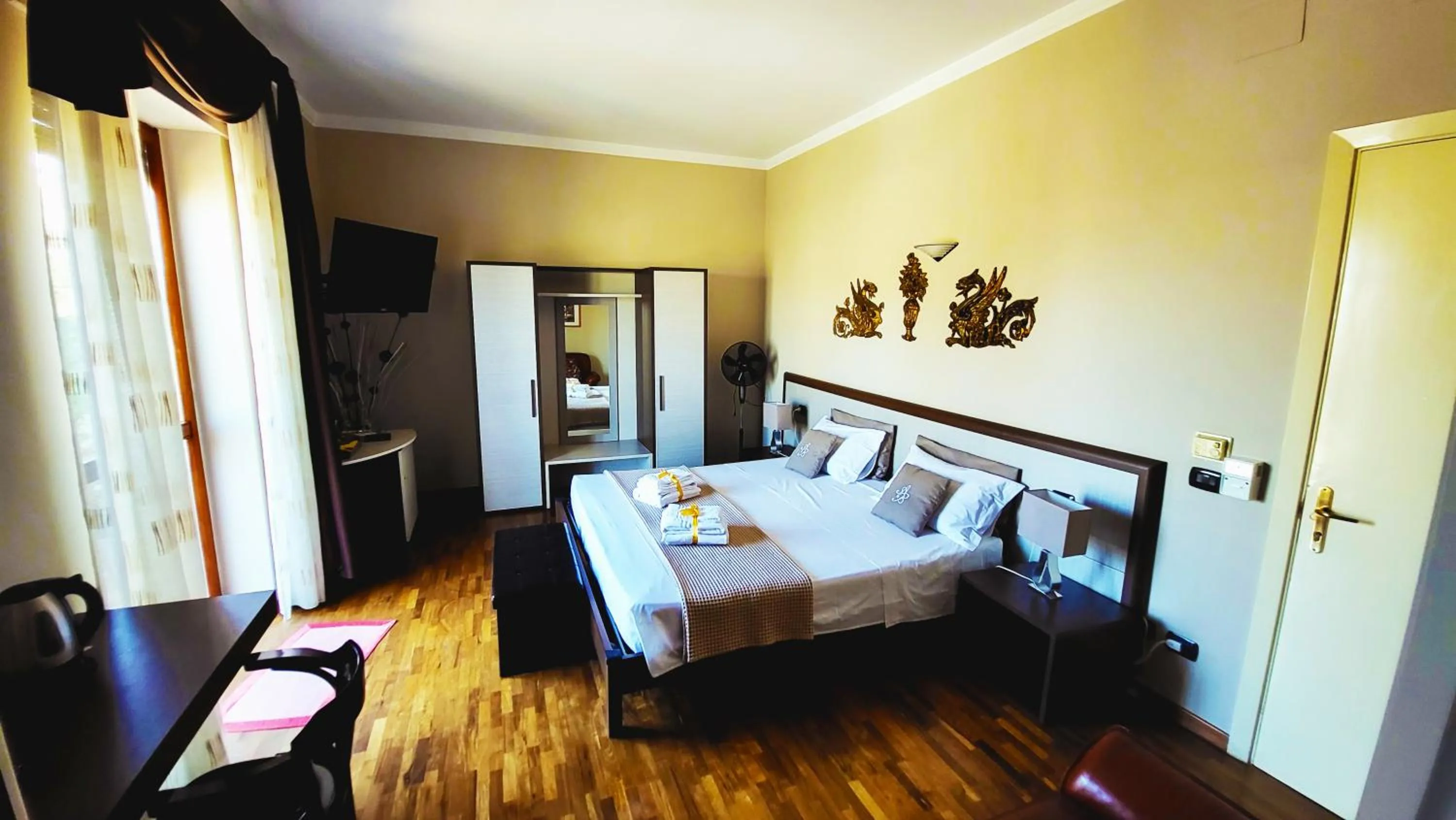 View (from property/room), Bed in Attico Barocco