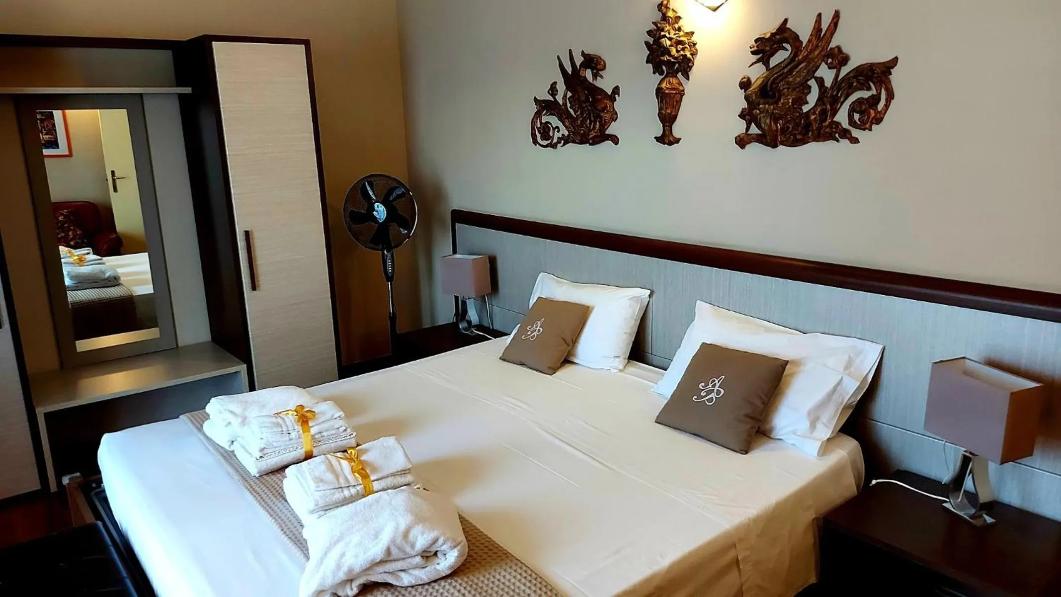 View (from property/room), Bed in Attico Barocco