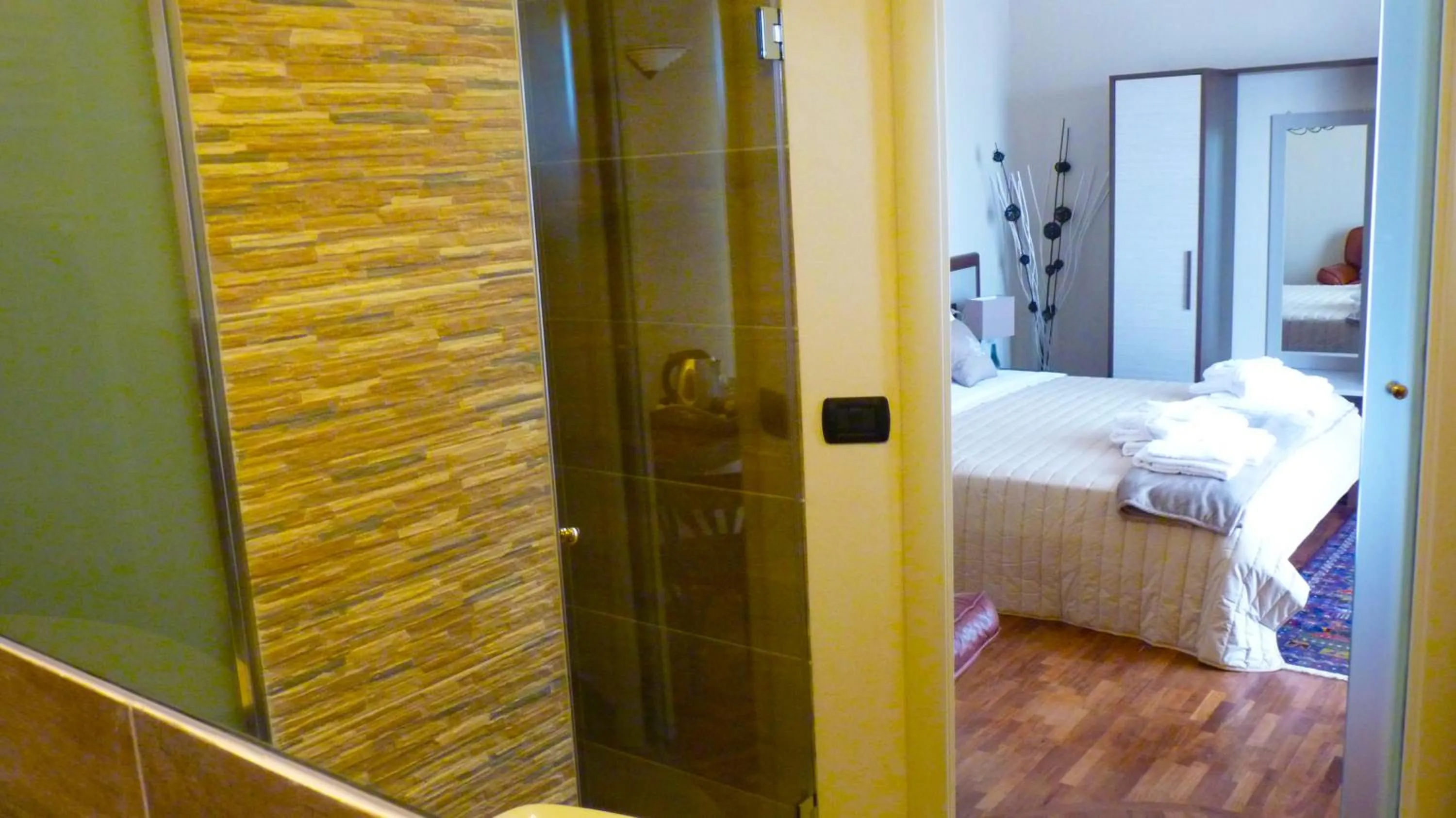Bathroom, Bed in Attico Barocco
