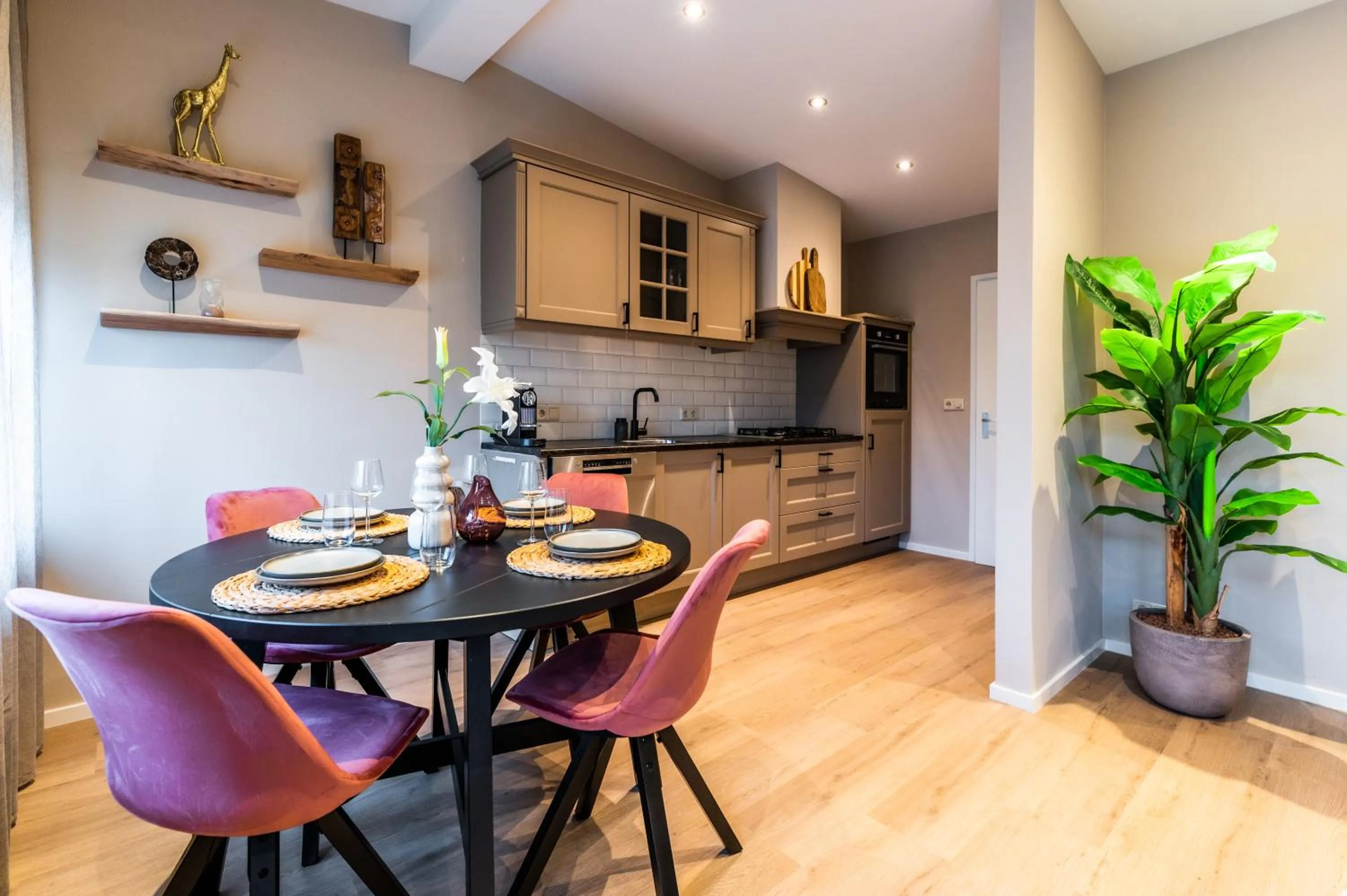 Kitchen or kitchenette in Hotel Bru