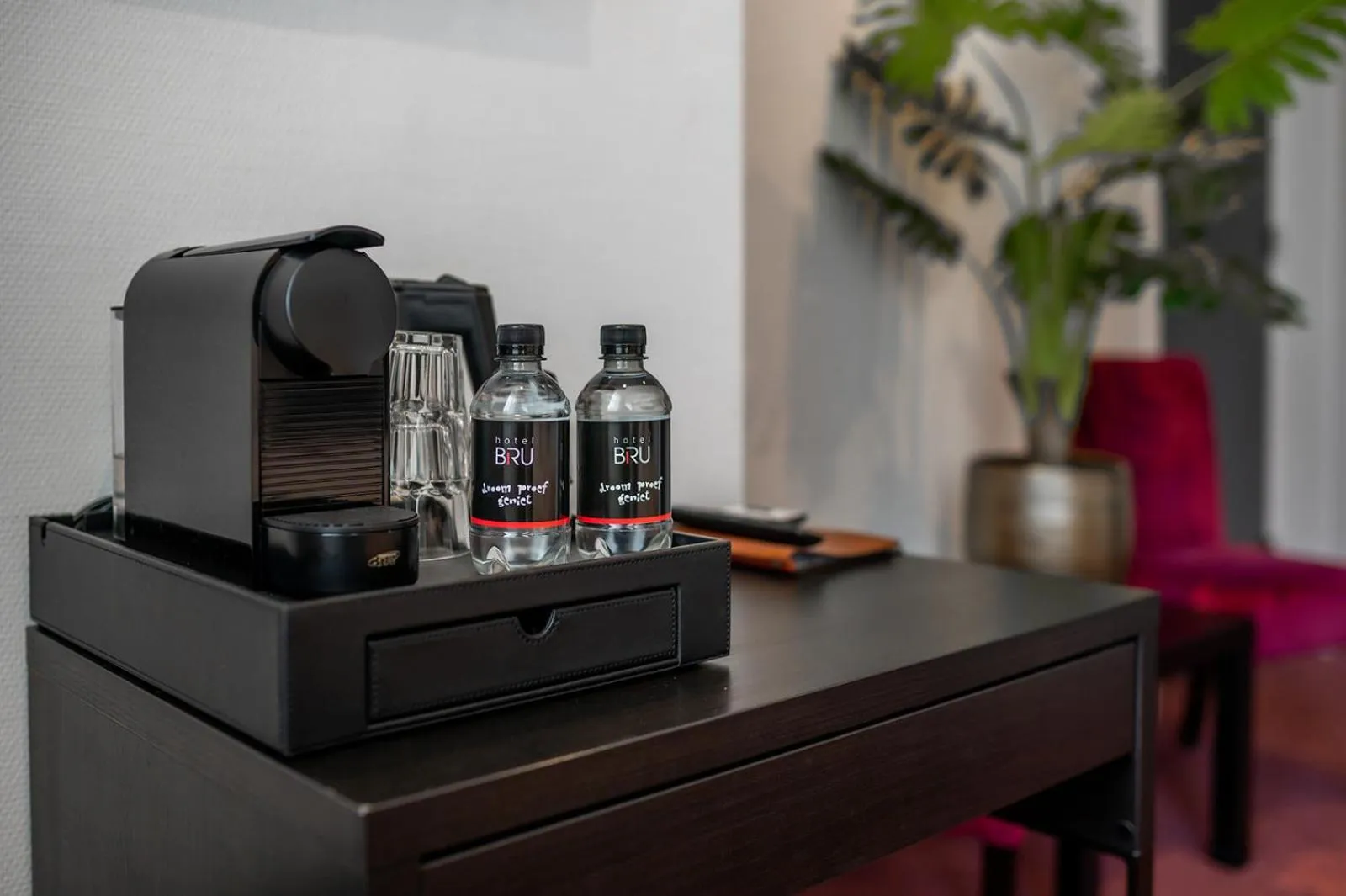 Coffee/tea facilities in Hotel Bru