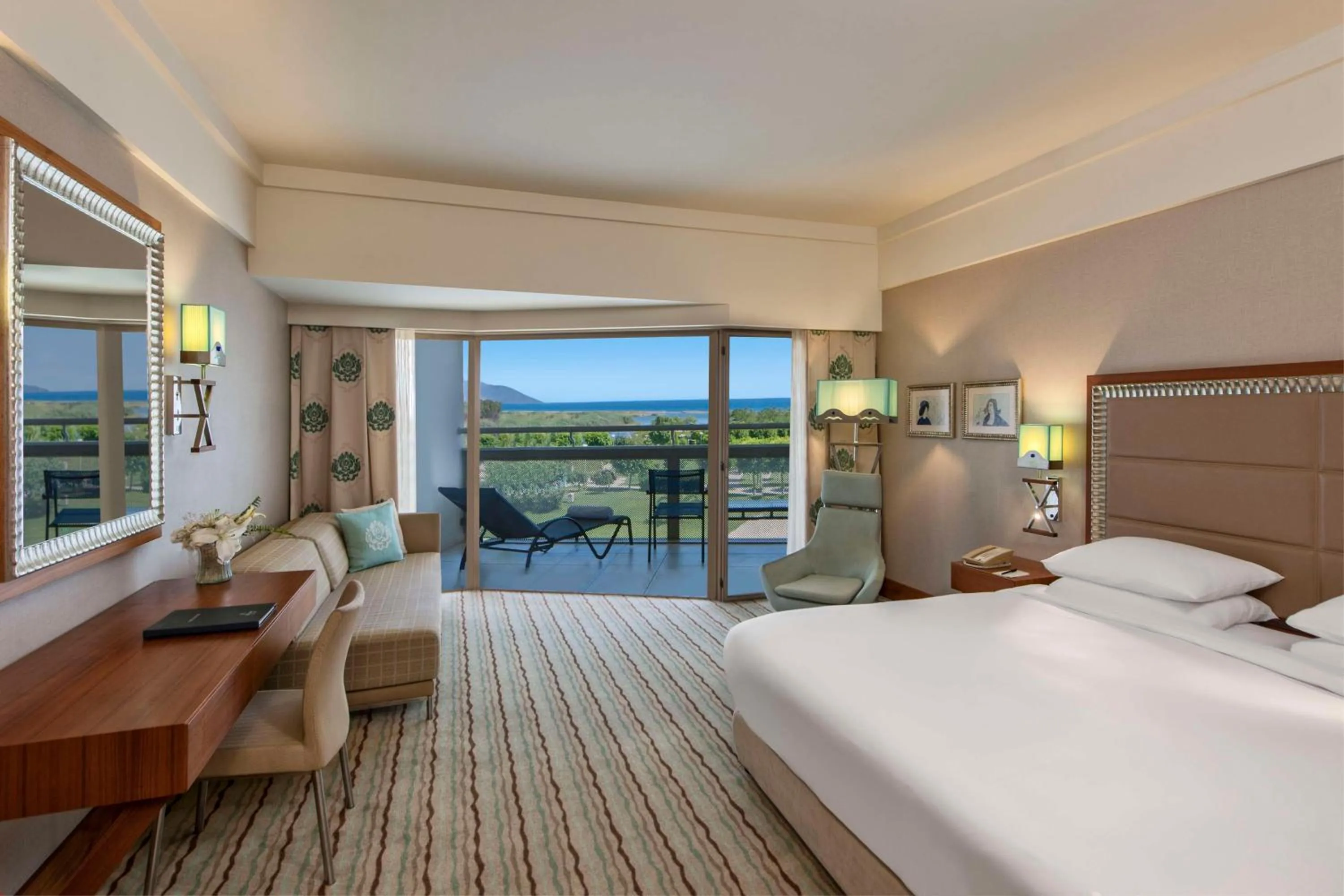 View (from property/room), Bed in Hilton Dalaman Sarigerme Resort & Spa