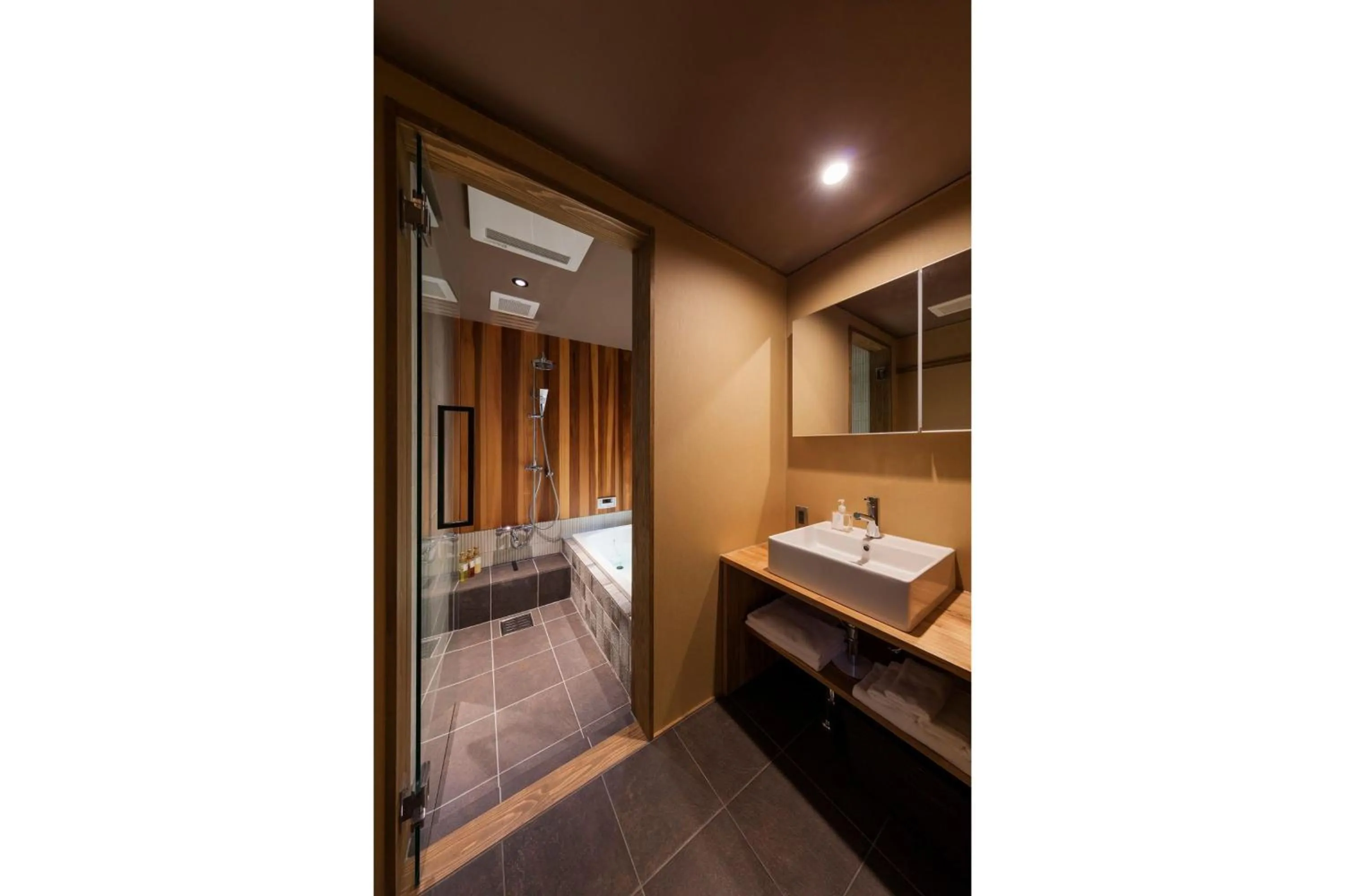 Bathroom in Natsume an Machiya House