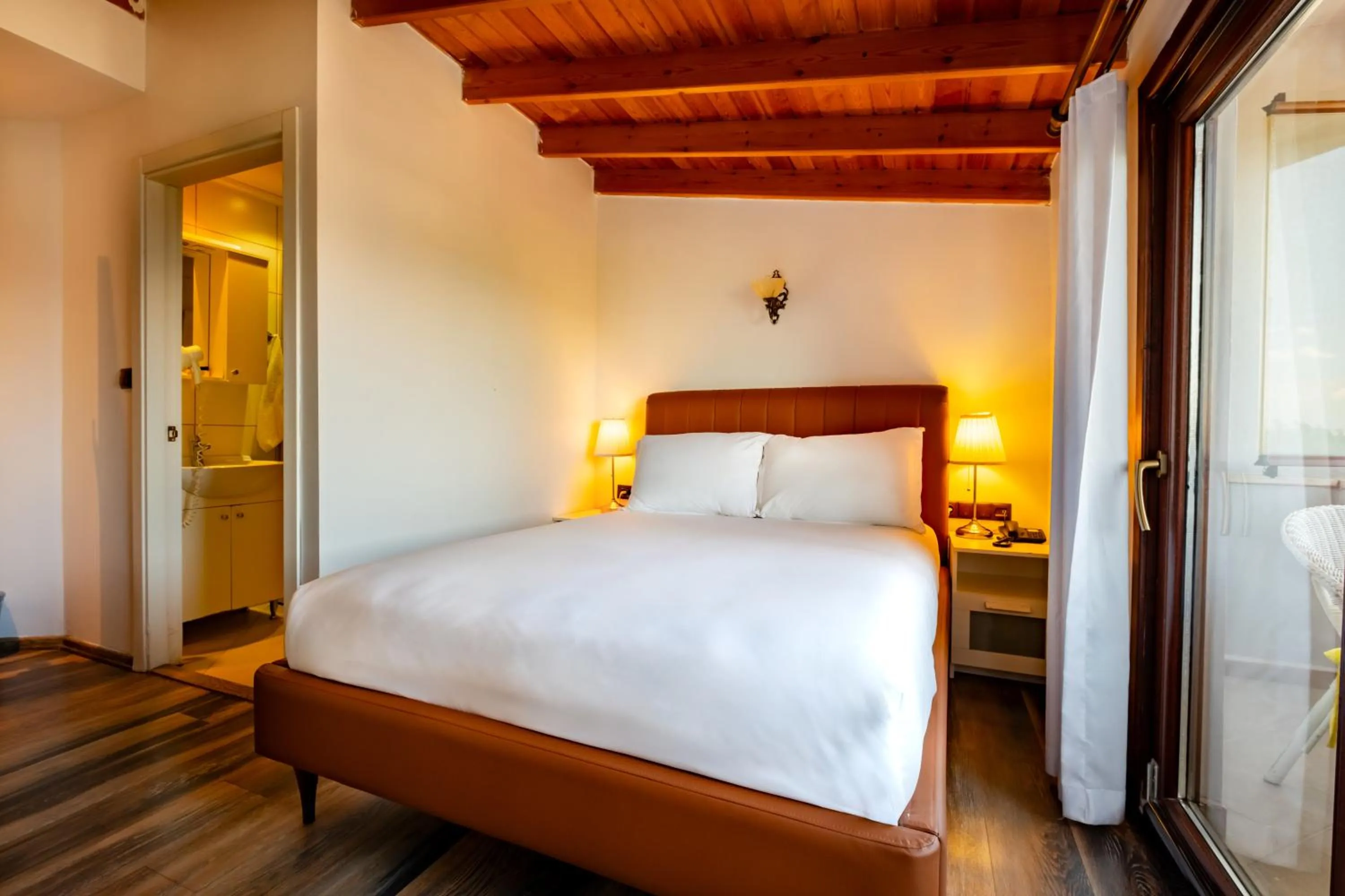 Bed in Mangana Konak Hotel