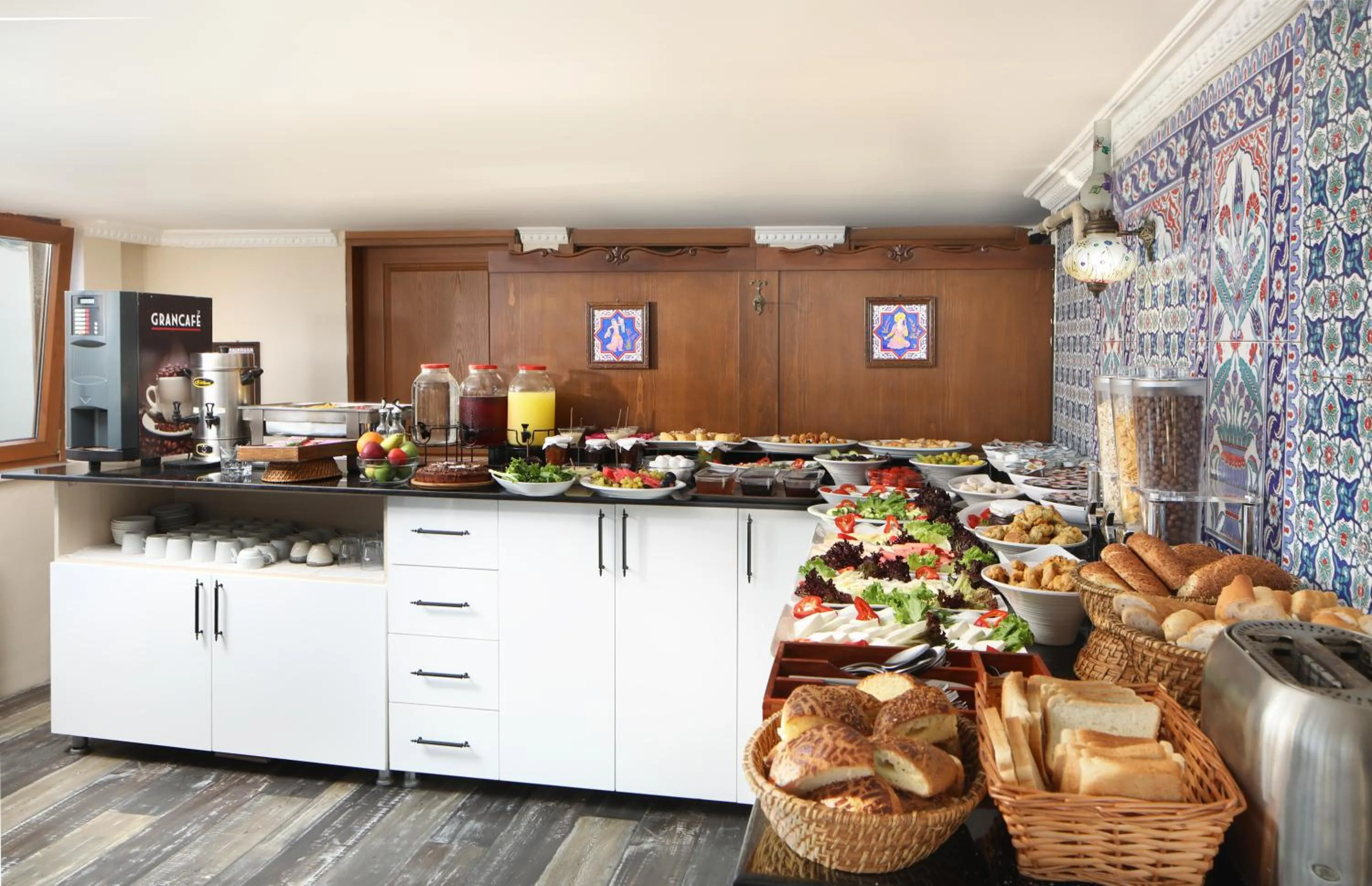 Buffet breakfast in Aldem Hotel