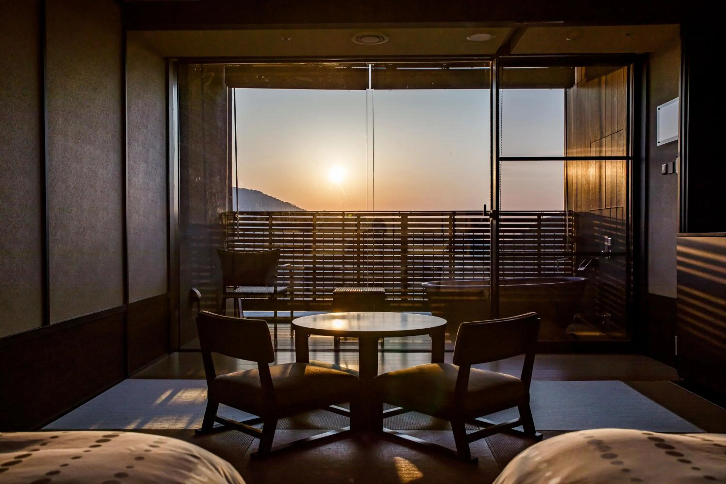 Photo of the whole room, Bed in Hakone Kowakien Tenyu