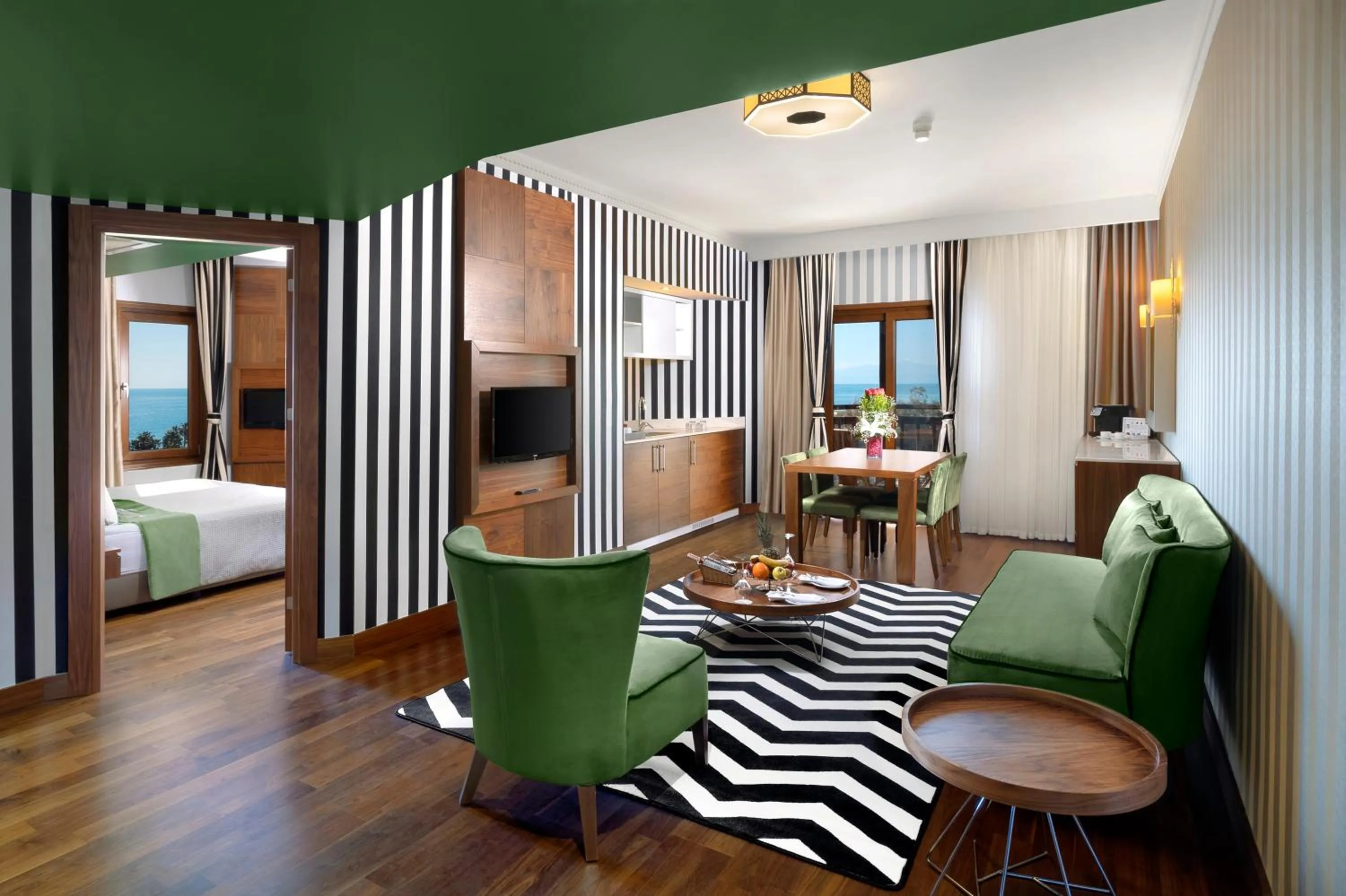 TV and multimedia, Bed in Selectum Family Resort Belek