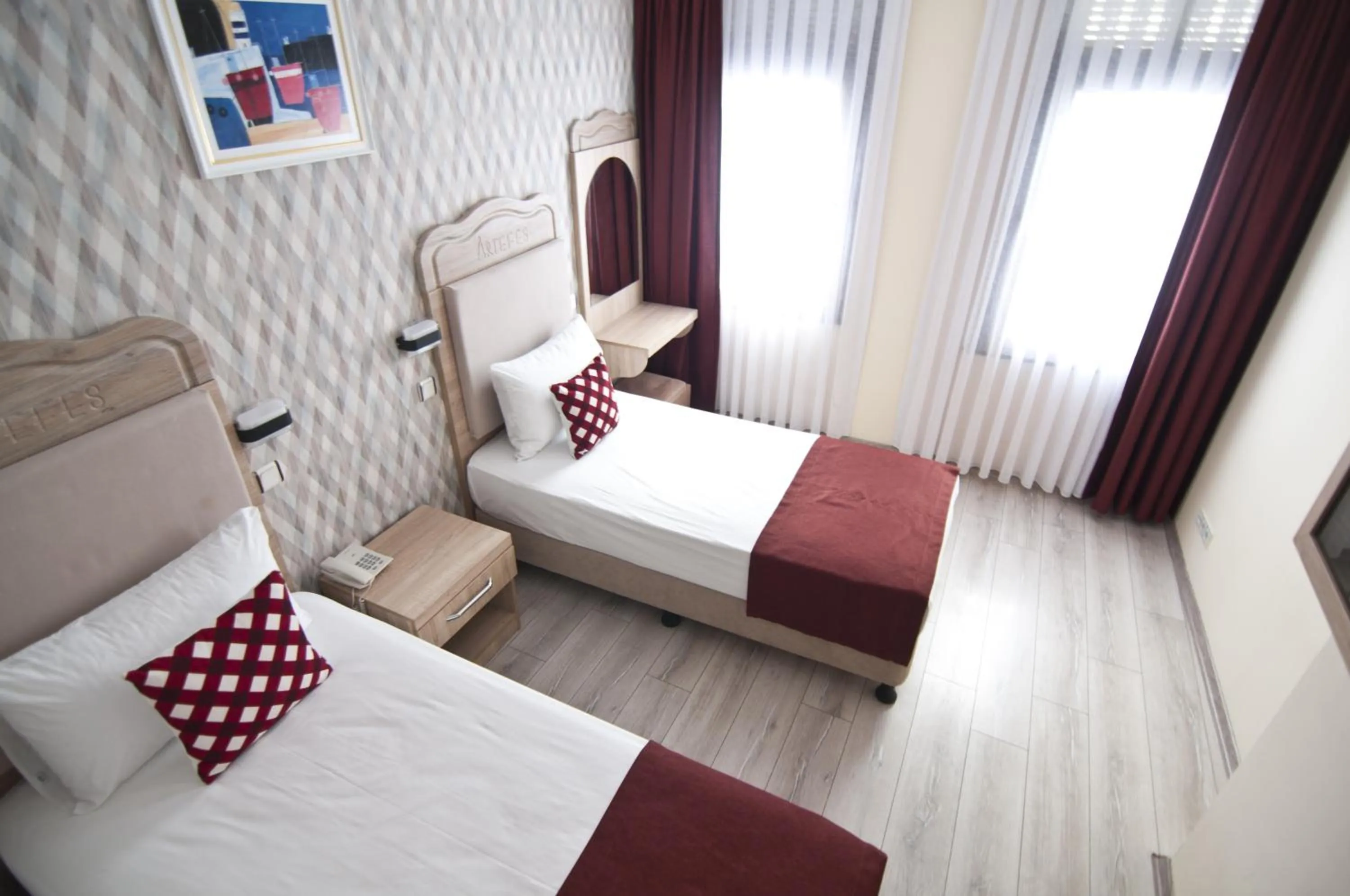 Bed in Artefes Hotel Old City