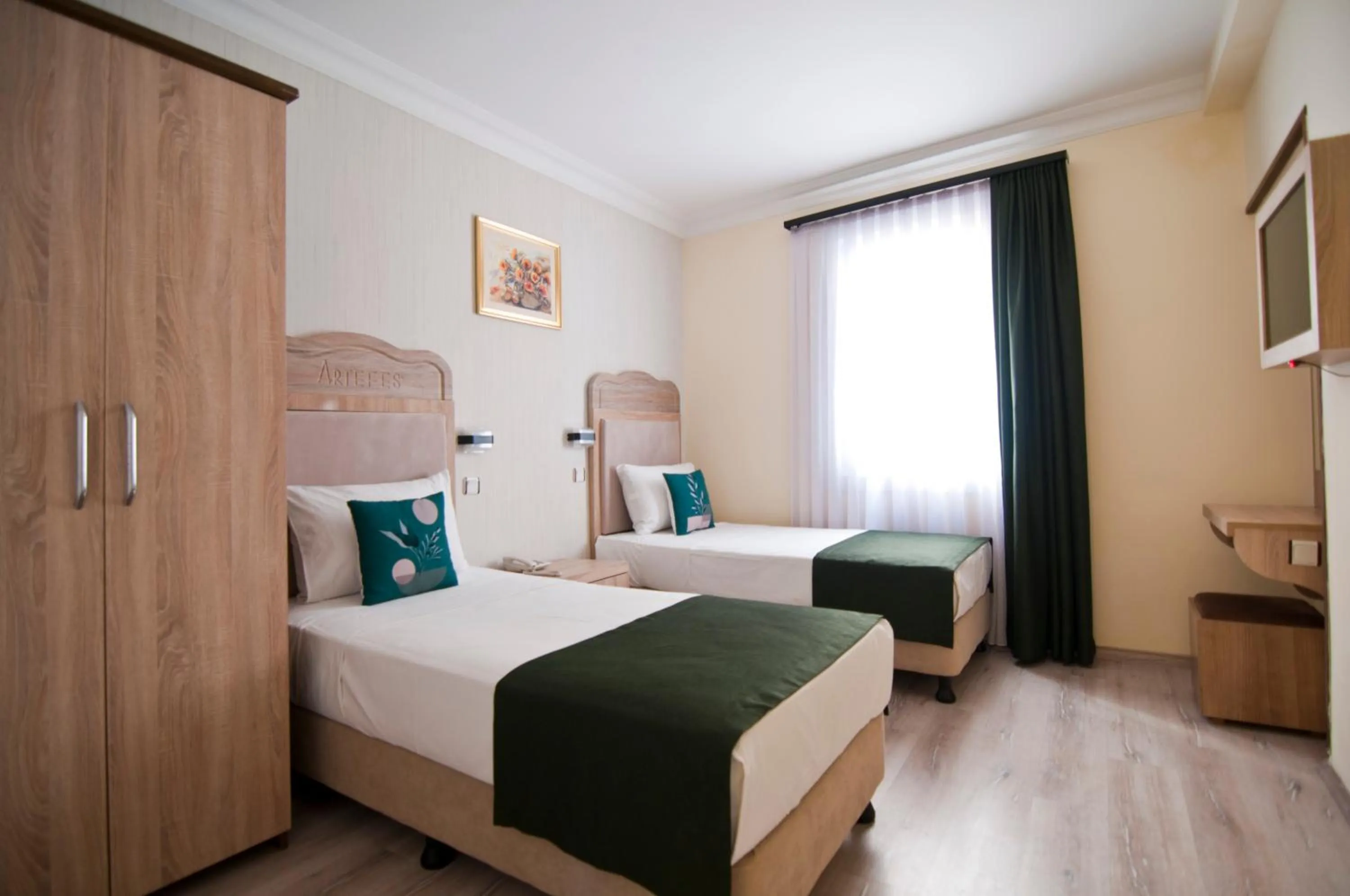 Bed in Artefes Hotel Old City