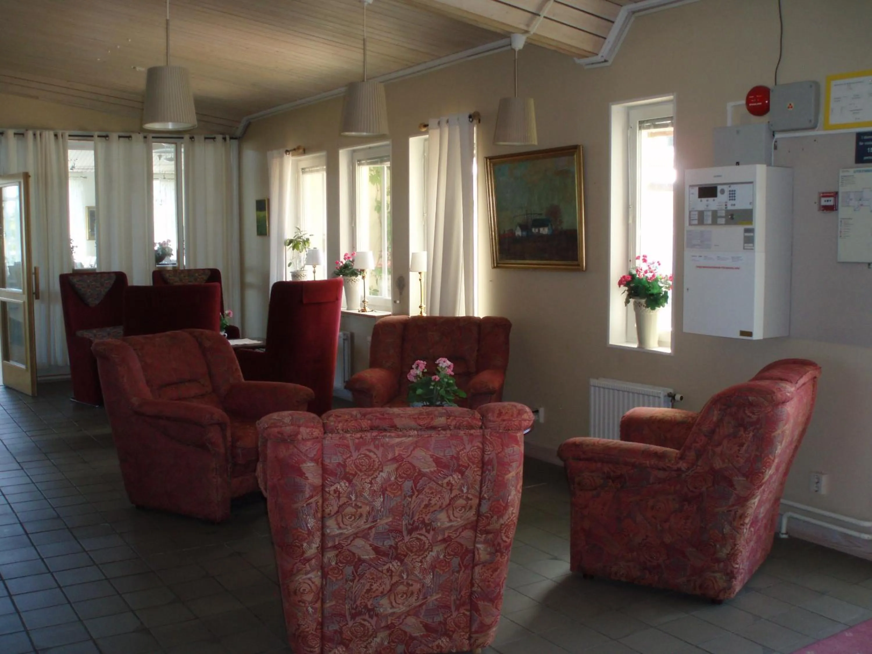 Lobby or reception in Åkerby Herrgård