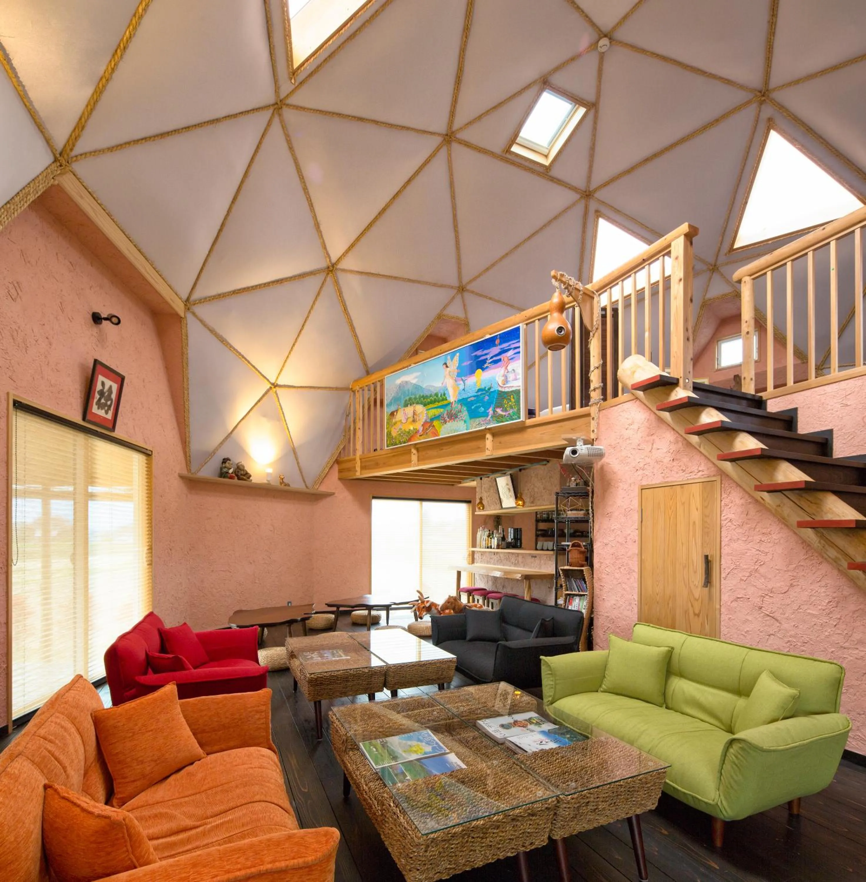 Dining area in Twin Dome Ryugu