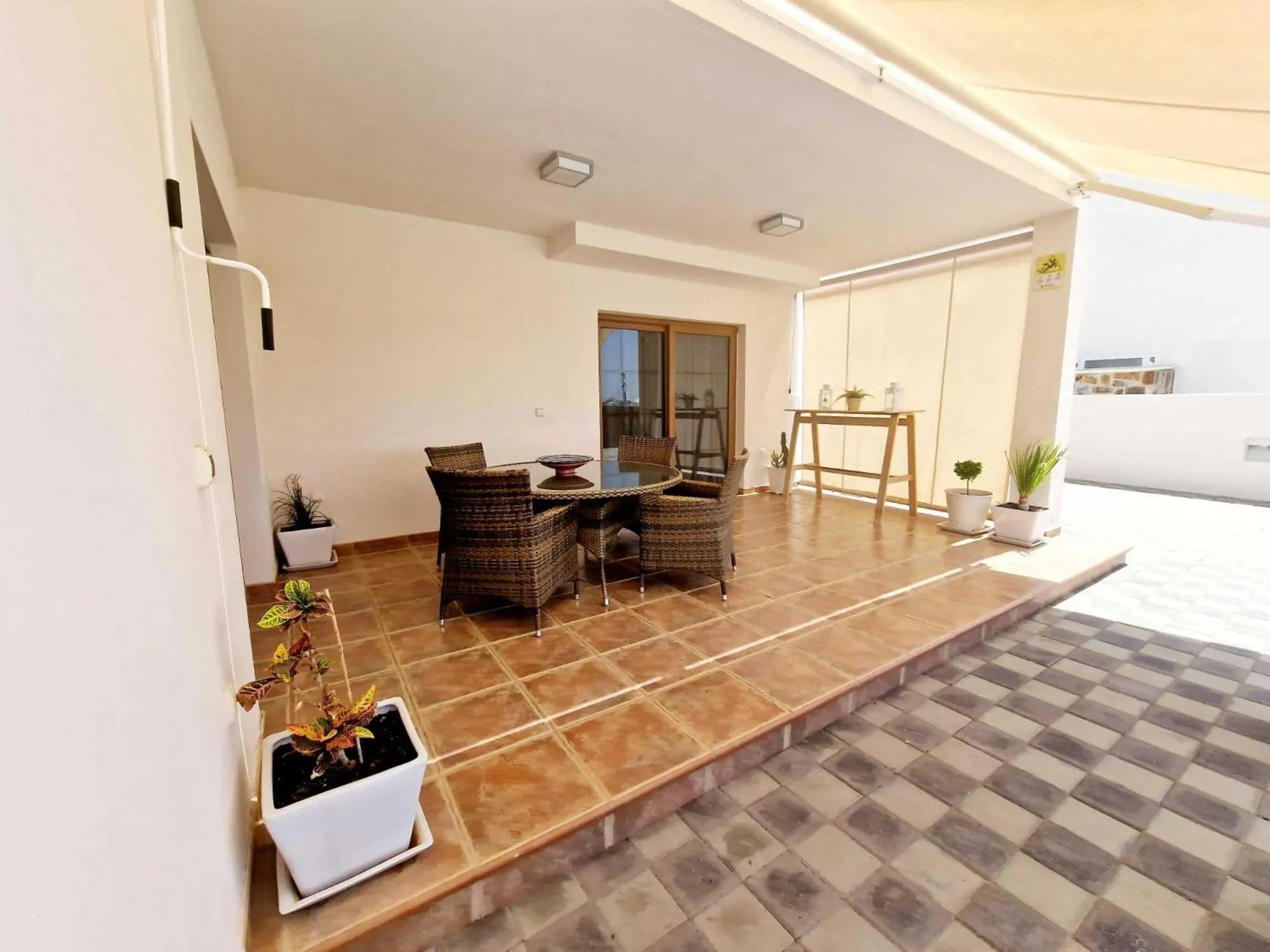 Balcony/Terrace, Bed in Casa Daniela en Costa Teguise