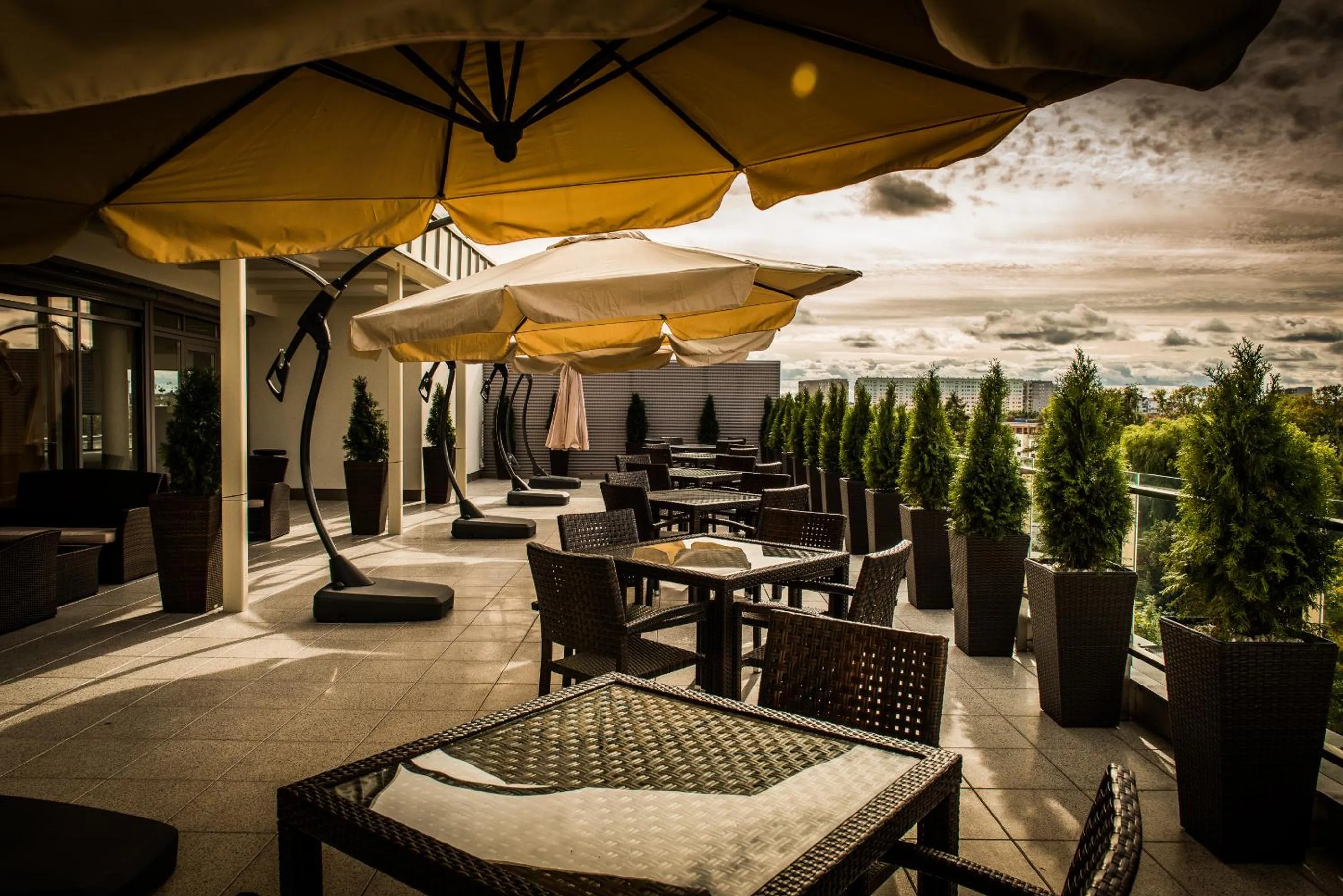 Balcony/Terrace in Hotel Aquarius SPA