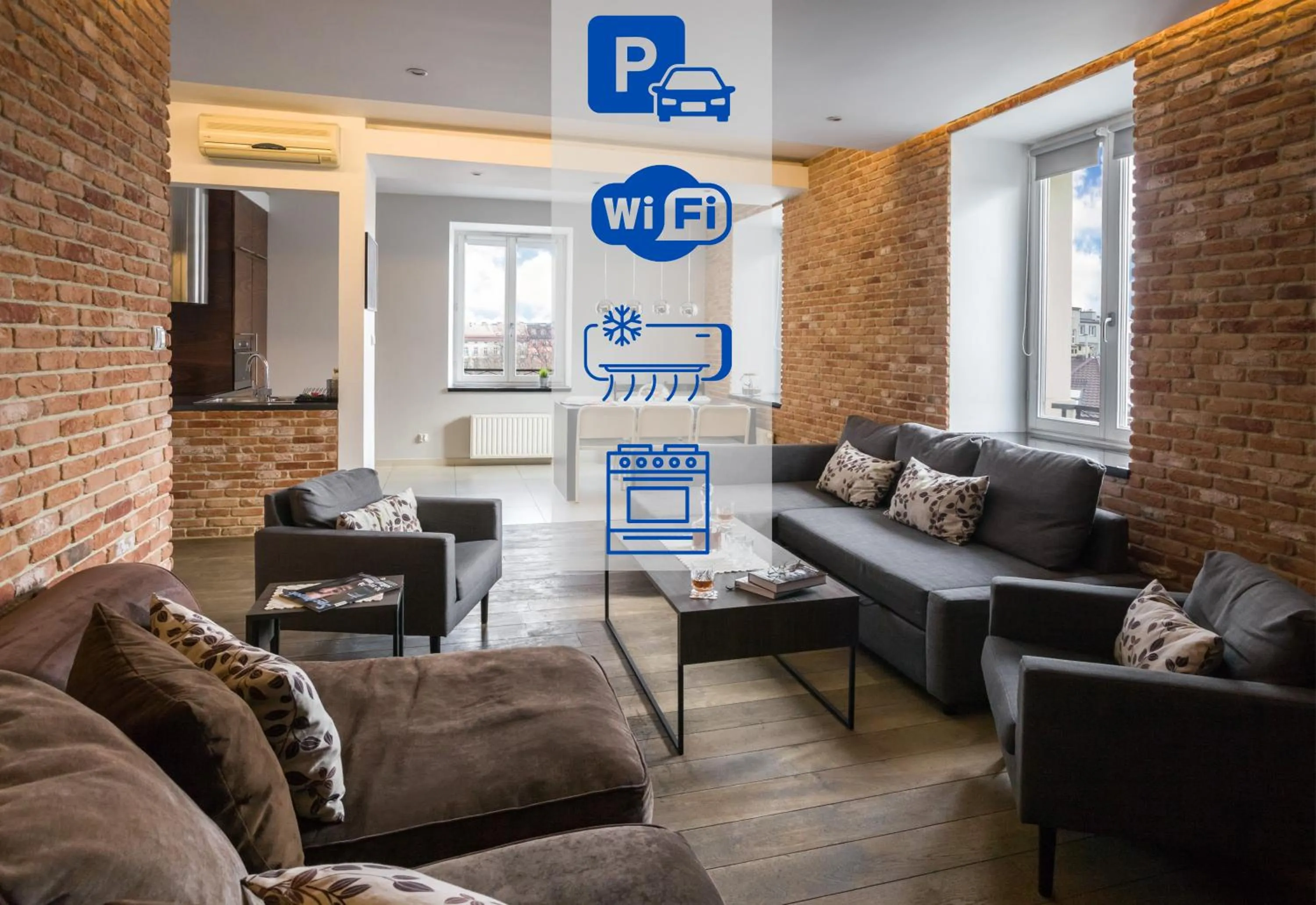 Living room in Yourplace Biskupia Old Town Apartments