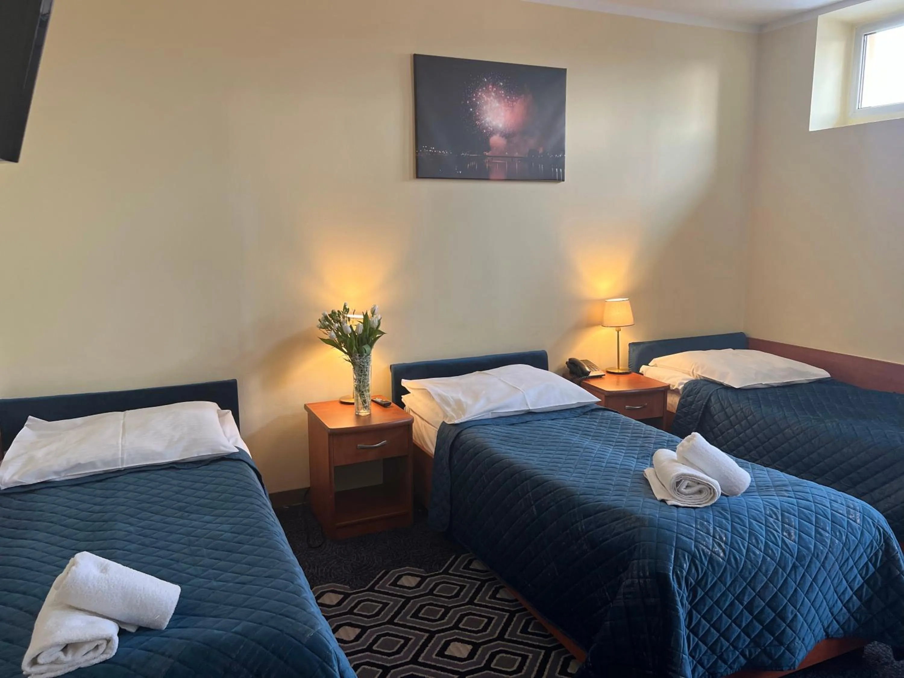 Bed in Hotel Vistula