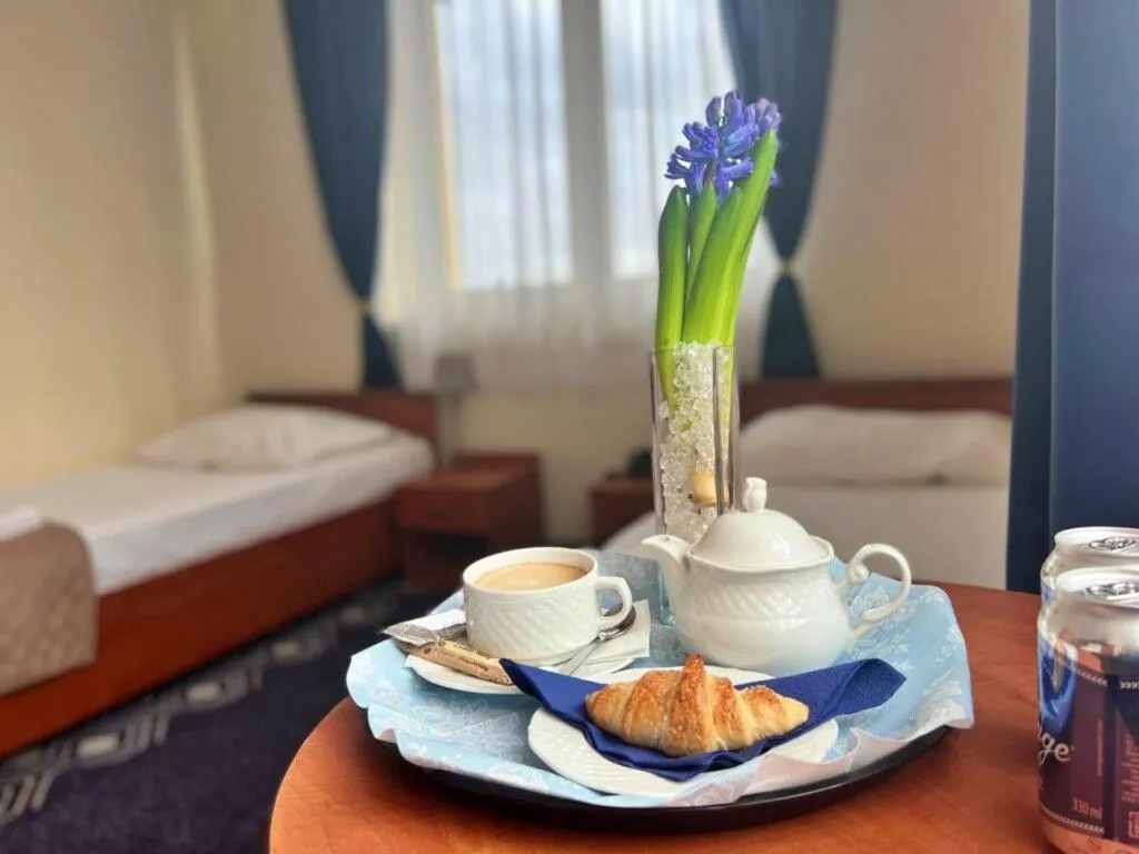 Bed in Hotel Vistula