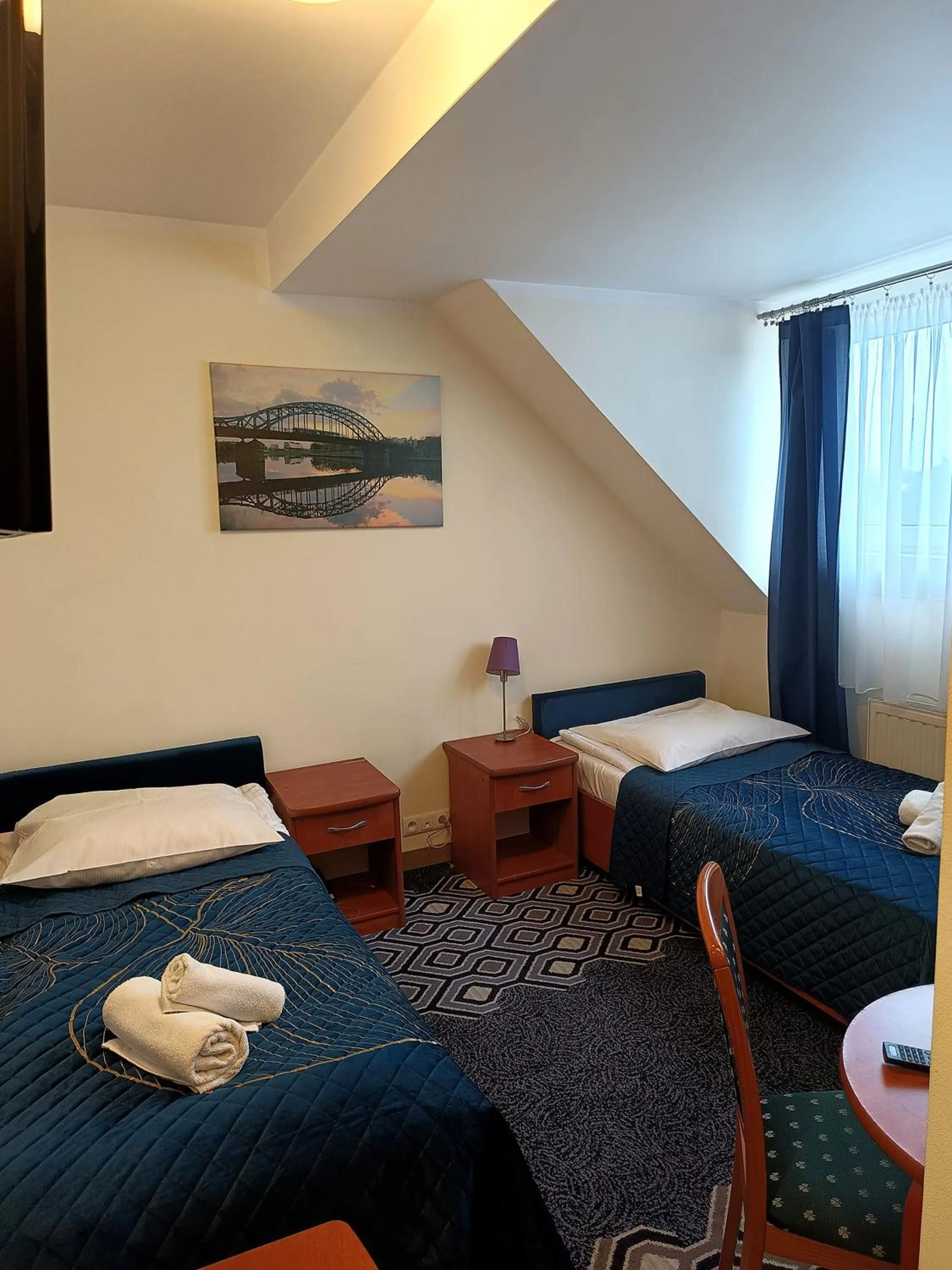 Bed in Hotel Vistula