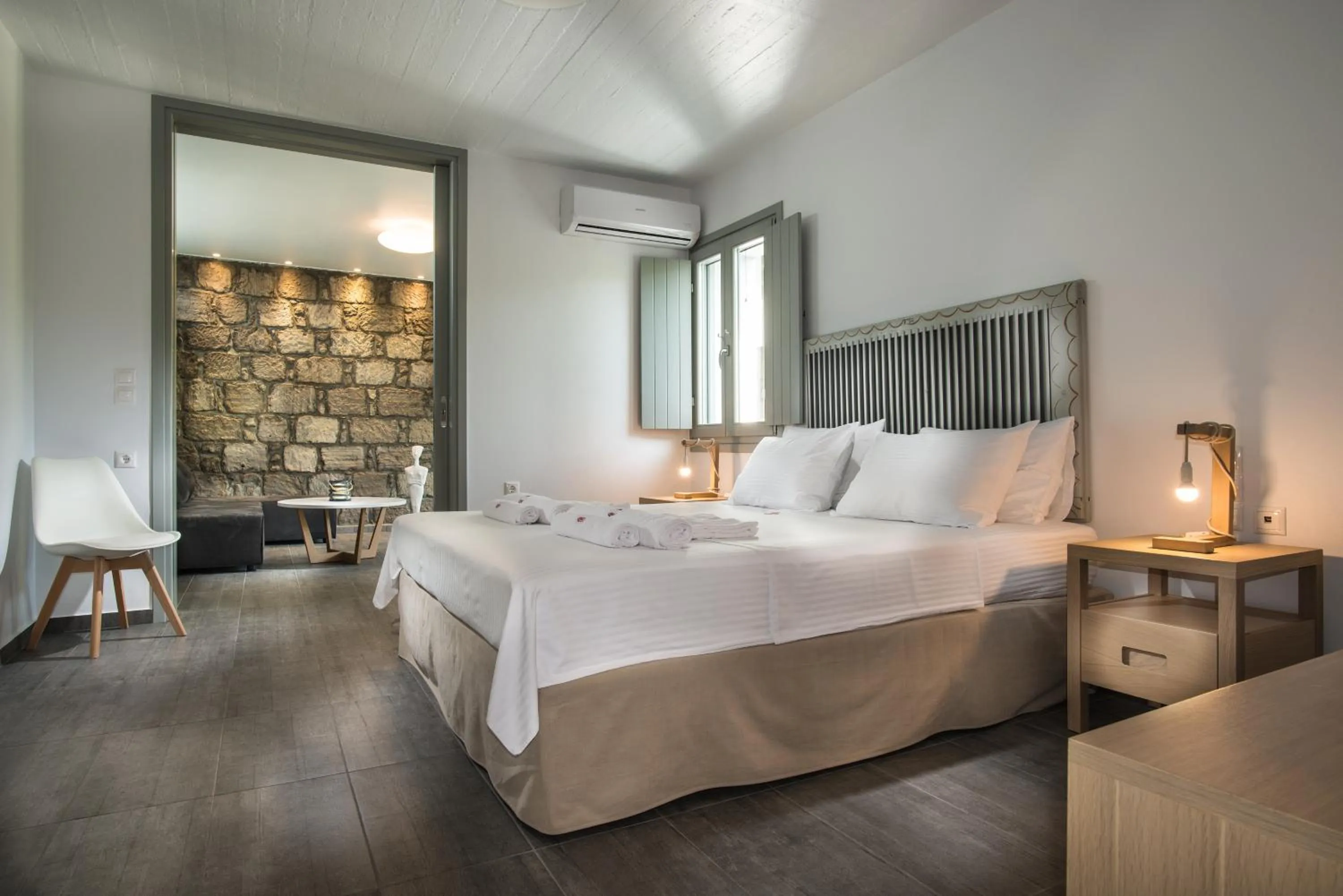 Living room, Bed in Melagrana