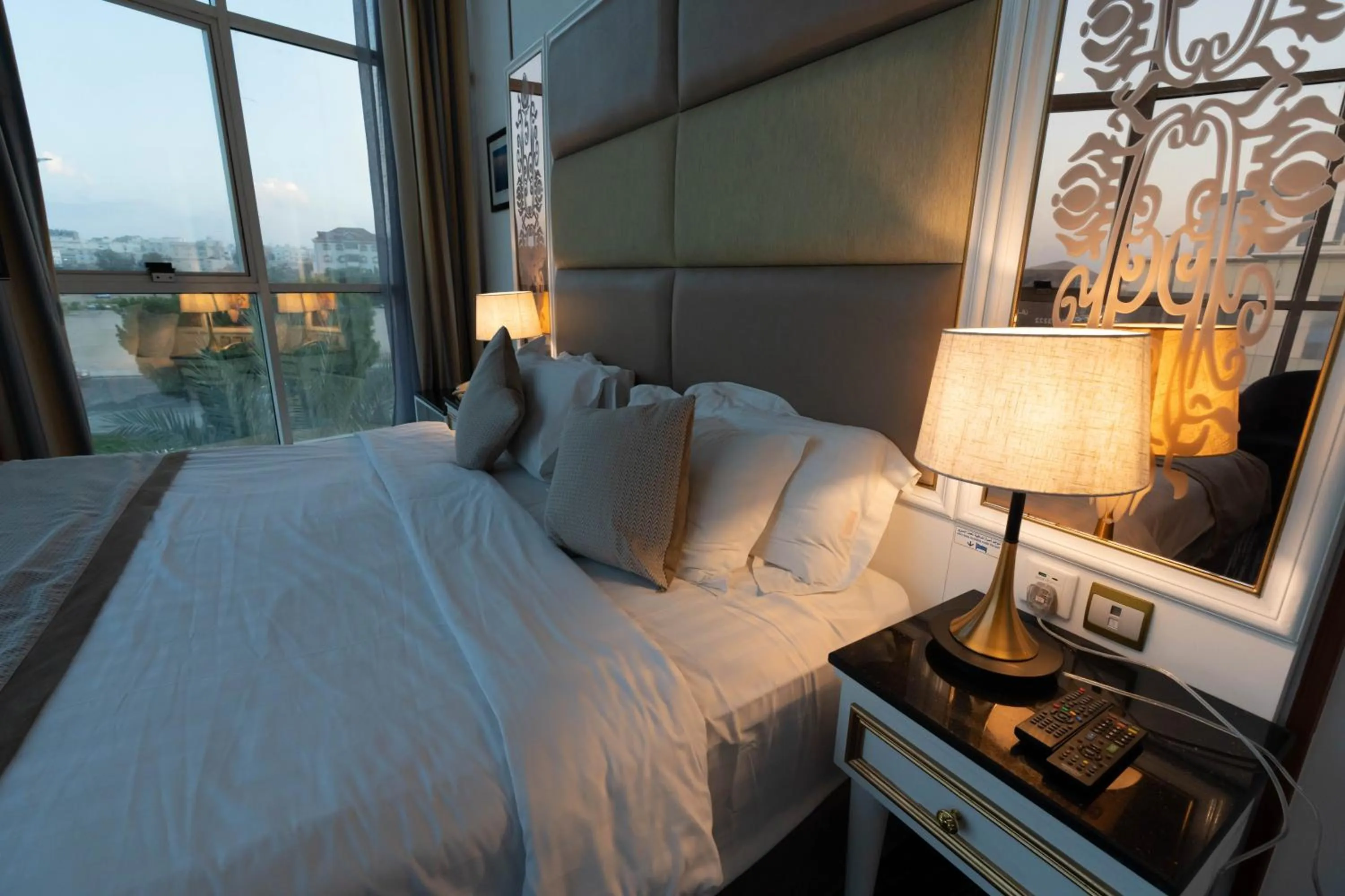 Bed in Platinum Al Khamseen Serviced Apartments