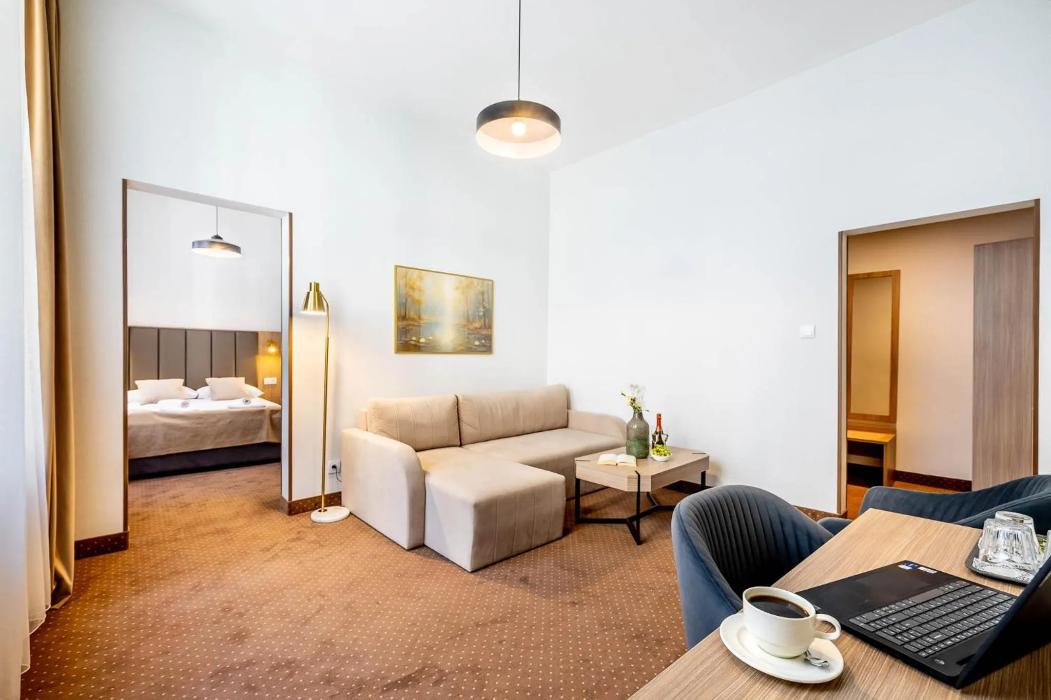 Seating area, Bed in Hotel Lothus