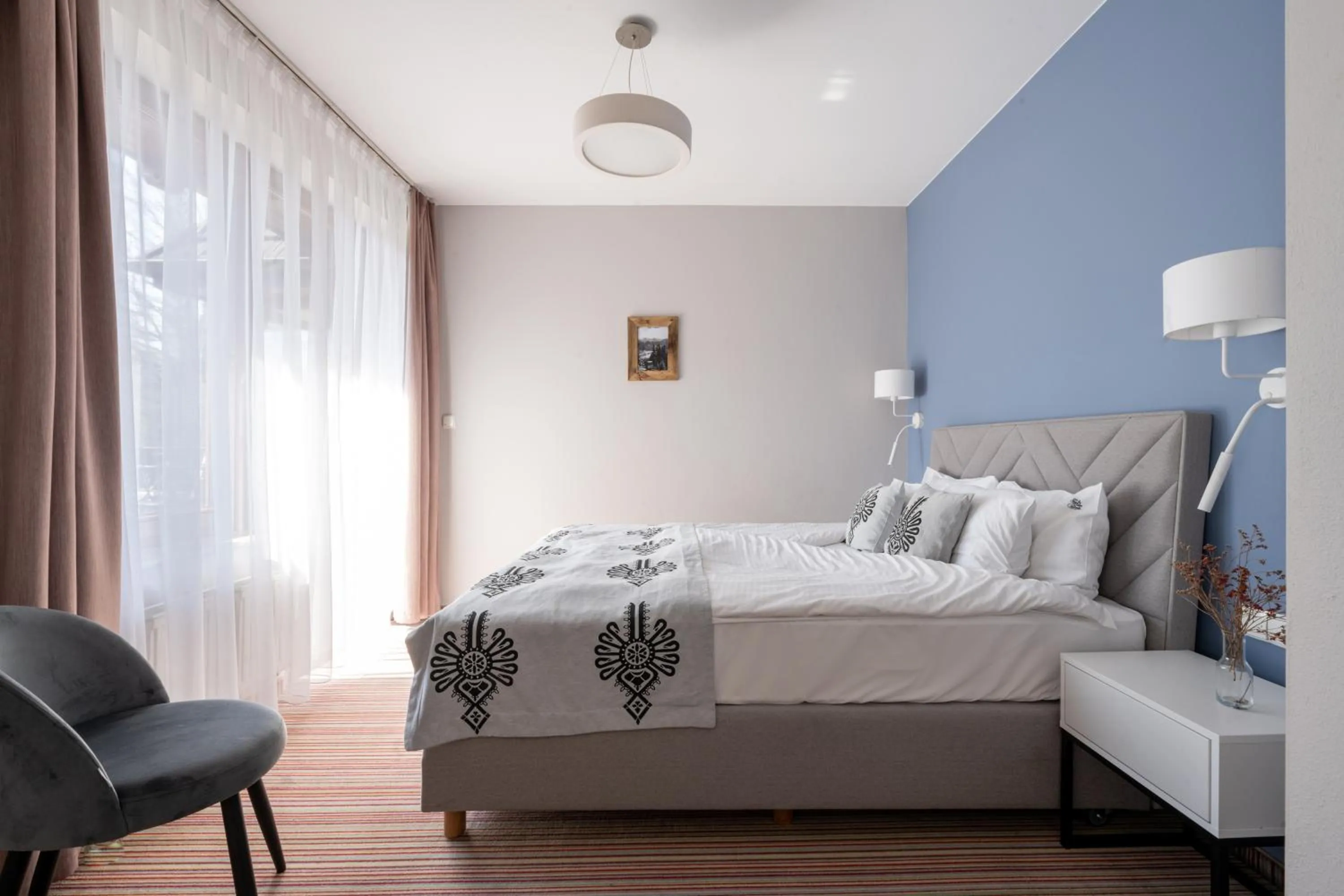 Bed in Hotel Willa Pod Skocznią