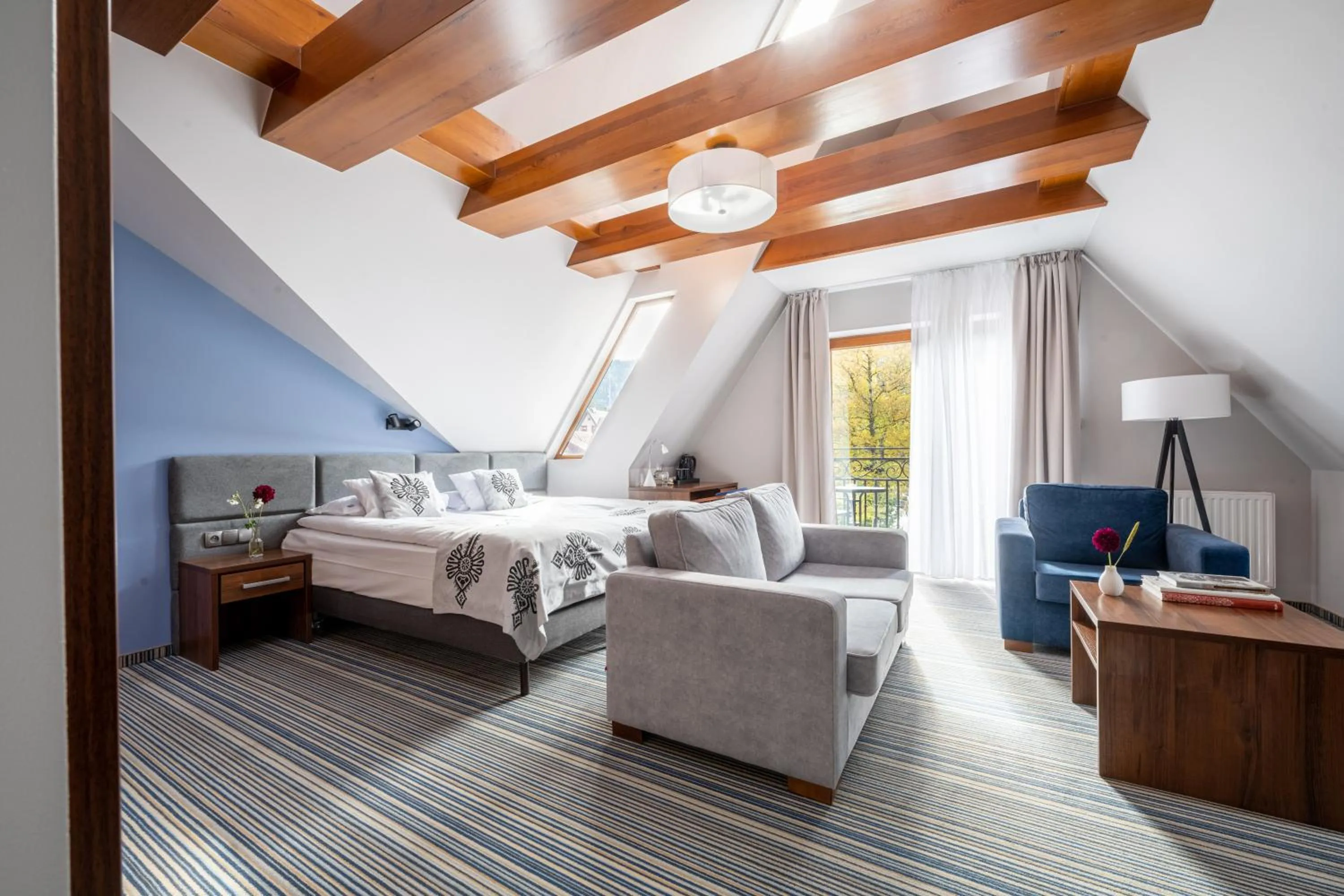 Bed in Hotel Willa Pod Skocznią