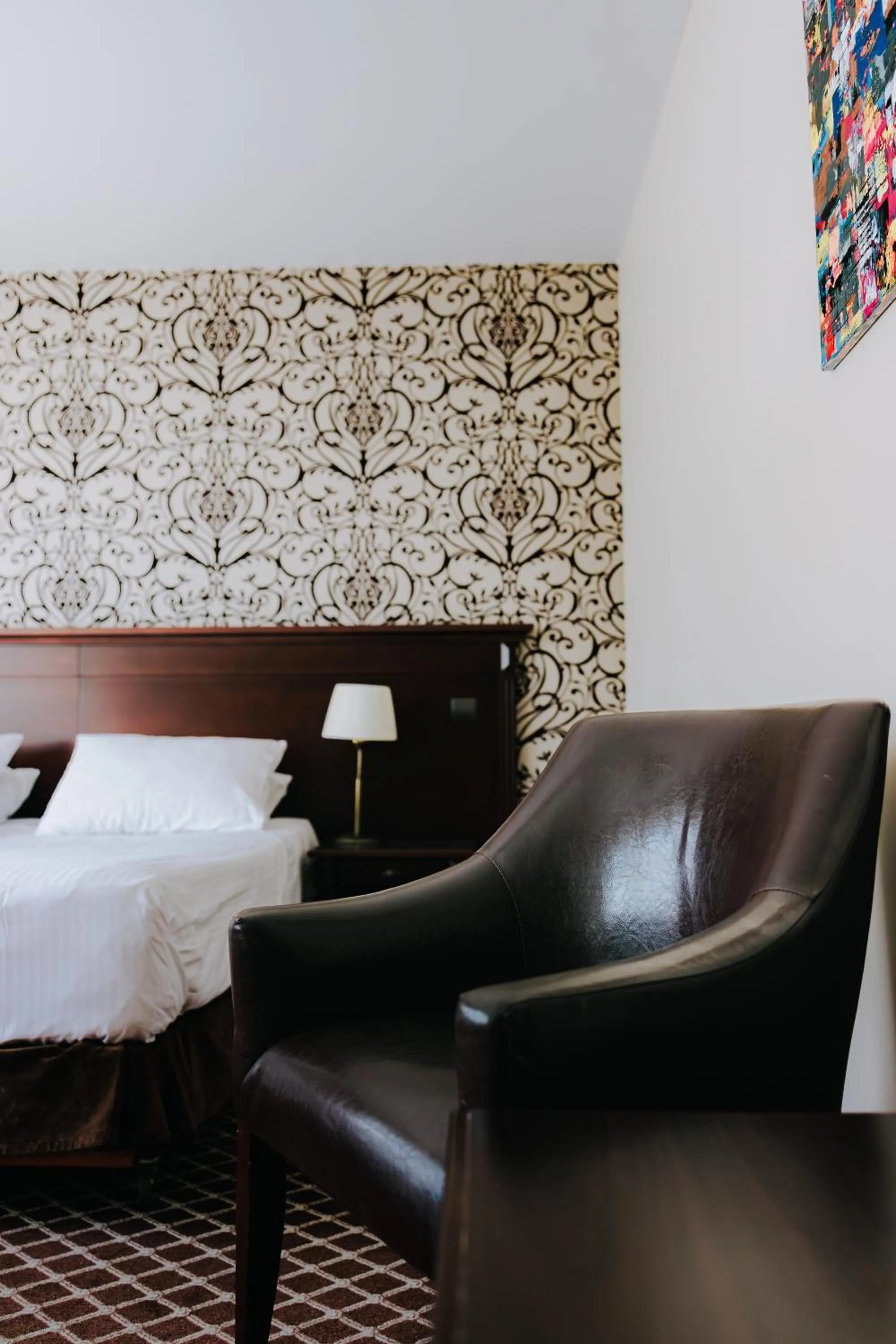 Bed in Hotel Wileński