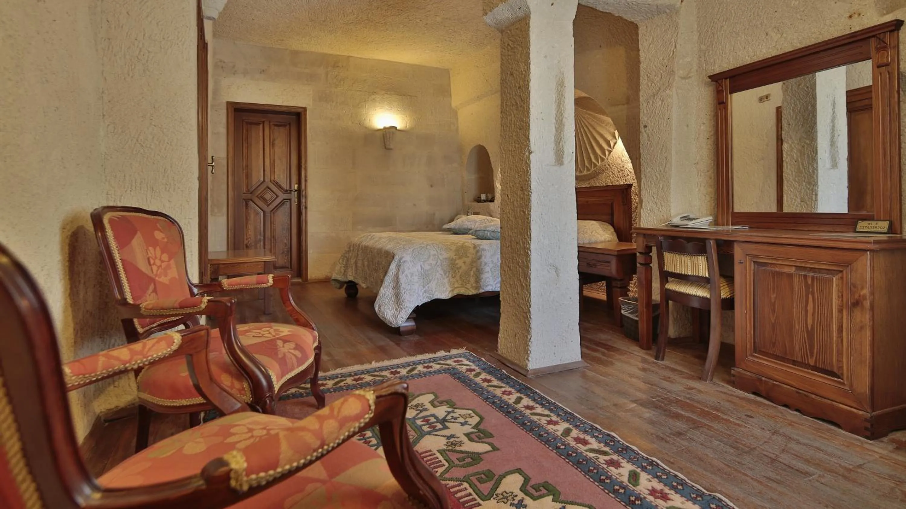 Bedroom, Bed in Vezir Cave Suites