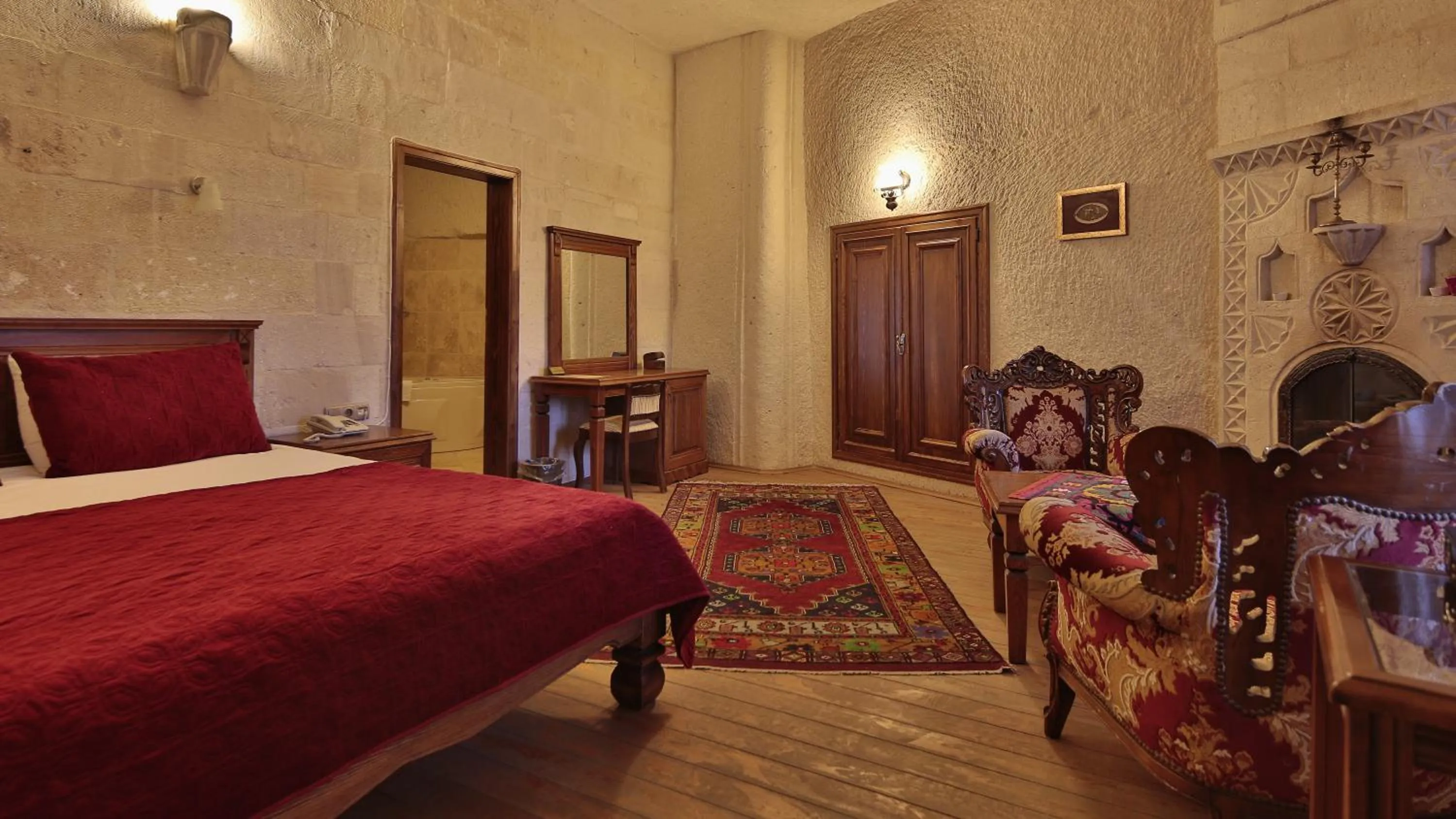 Bedroom, Bed in Vezir Cave Suites