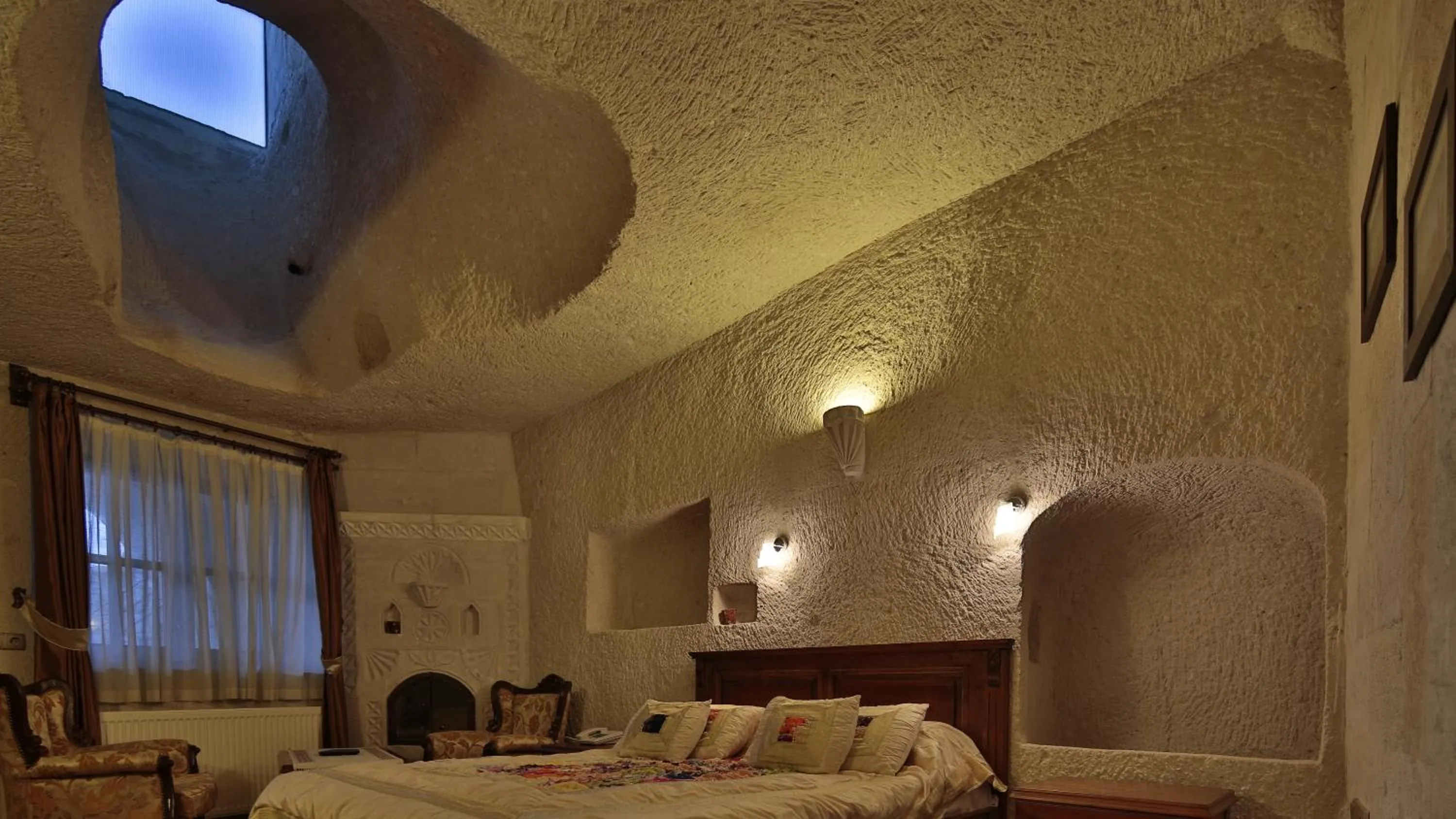 Bedroom, Bed in Vezir Cave Suites
